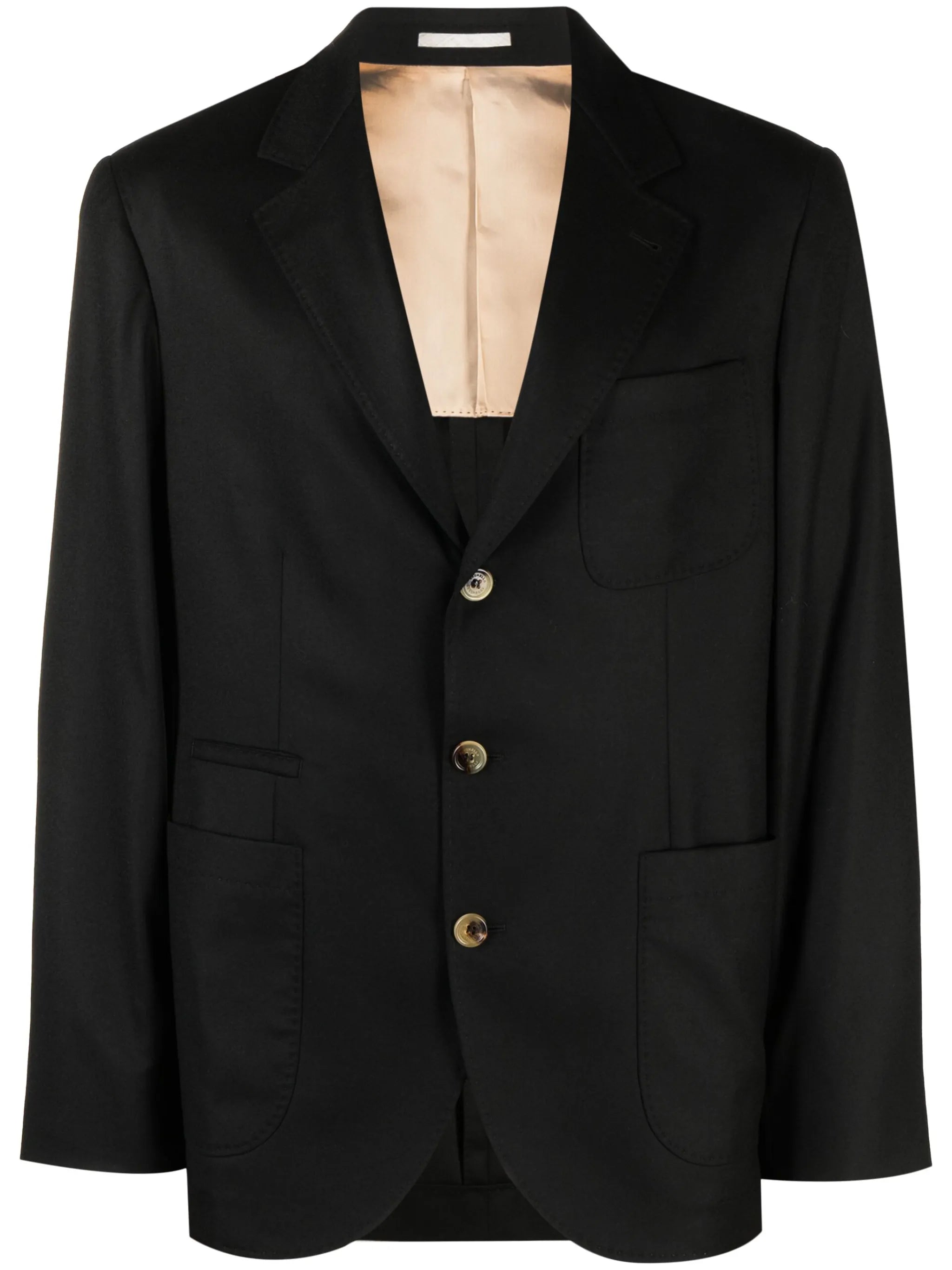 single-breasted wool blazer