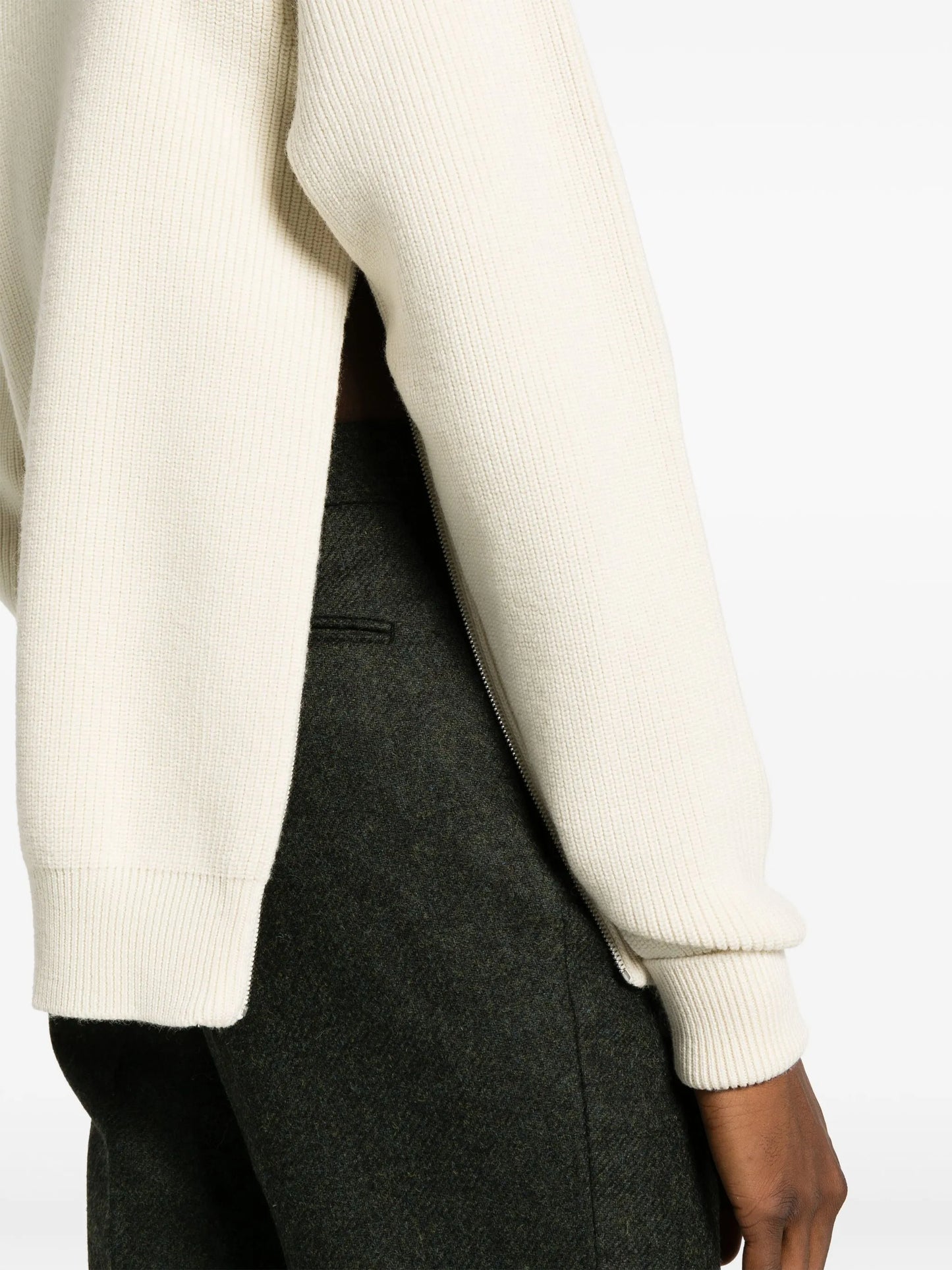 roll-neck wool jumper