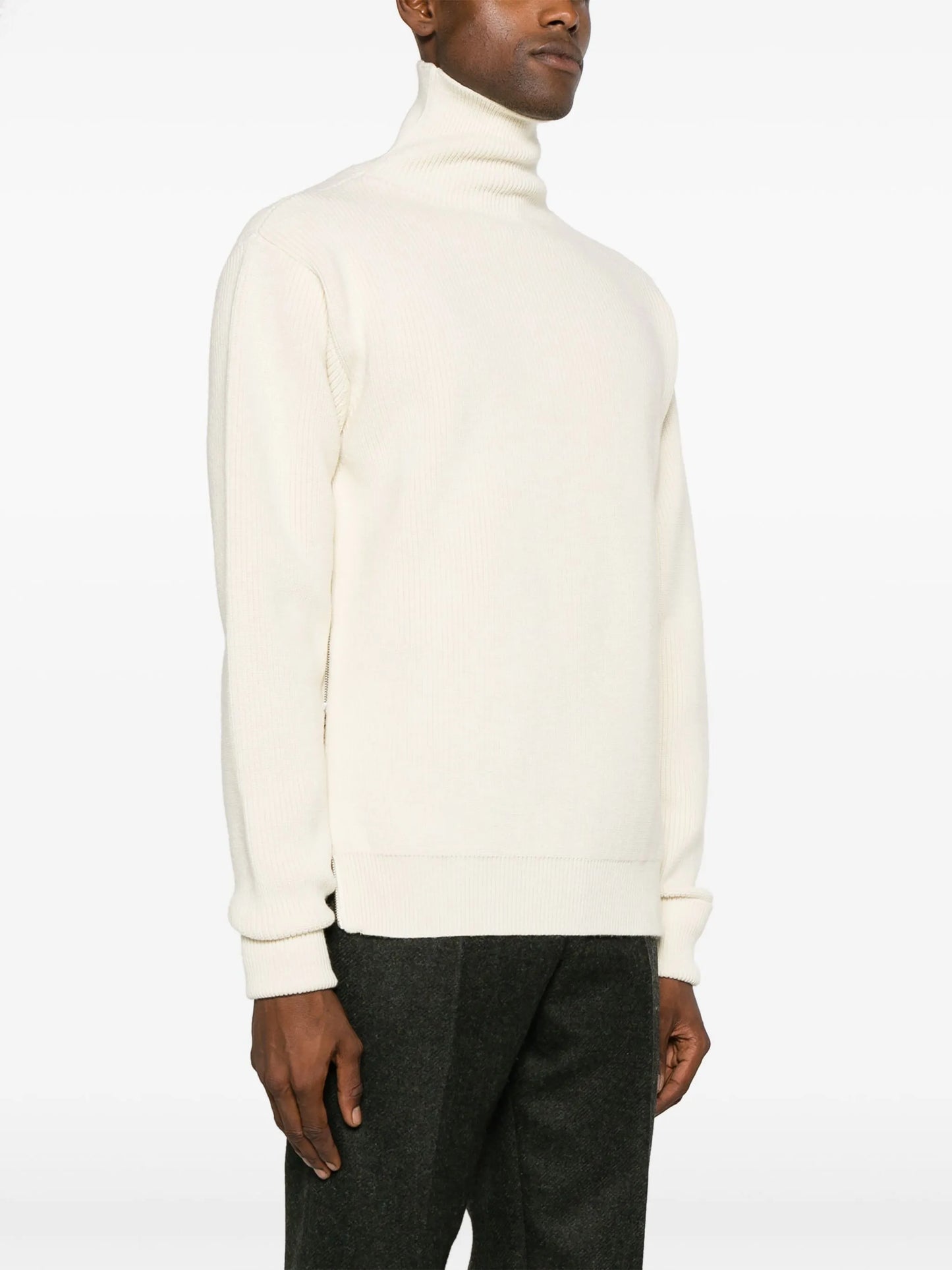 roll-neck wool jumper