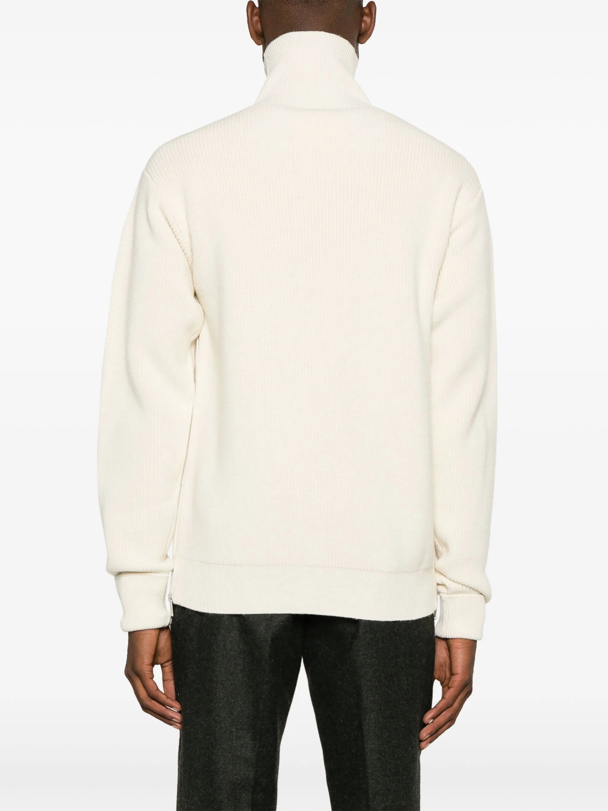 roll-neck wool jumper