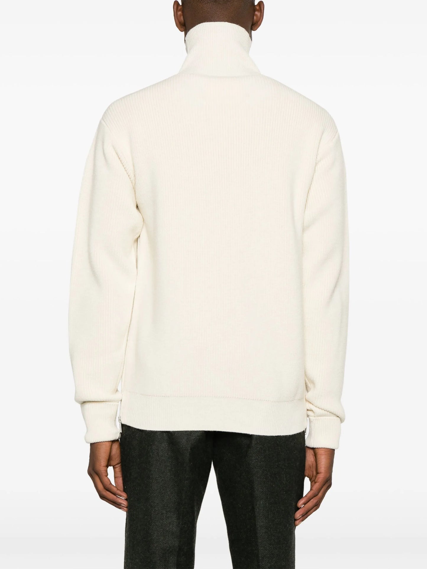 roll-neck wool jumper
