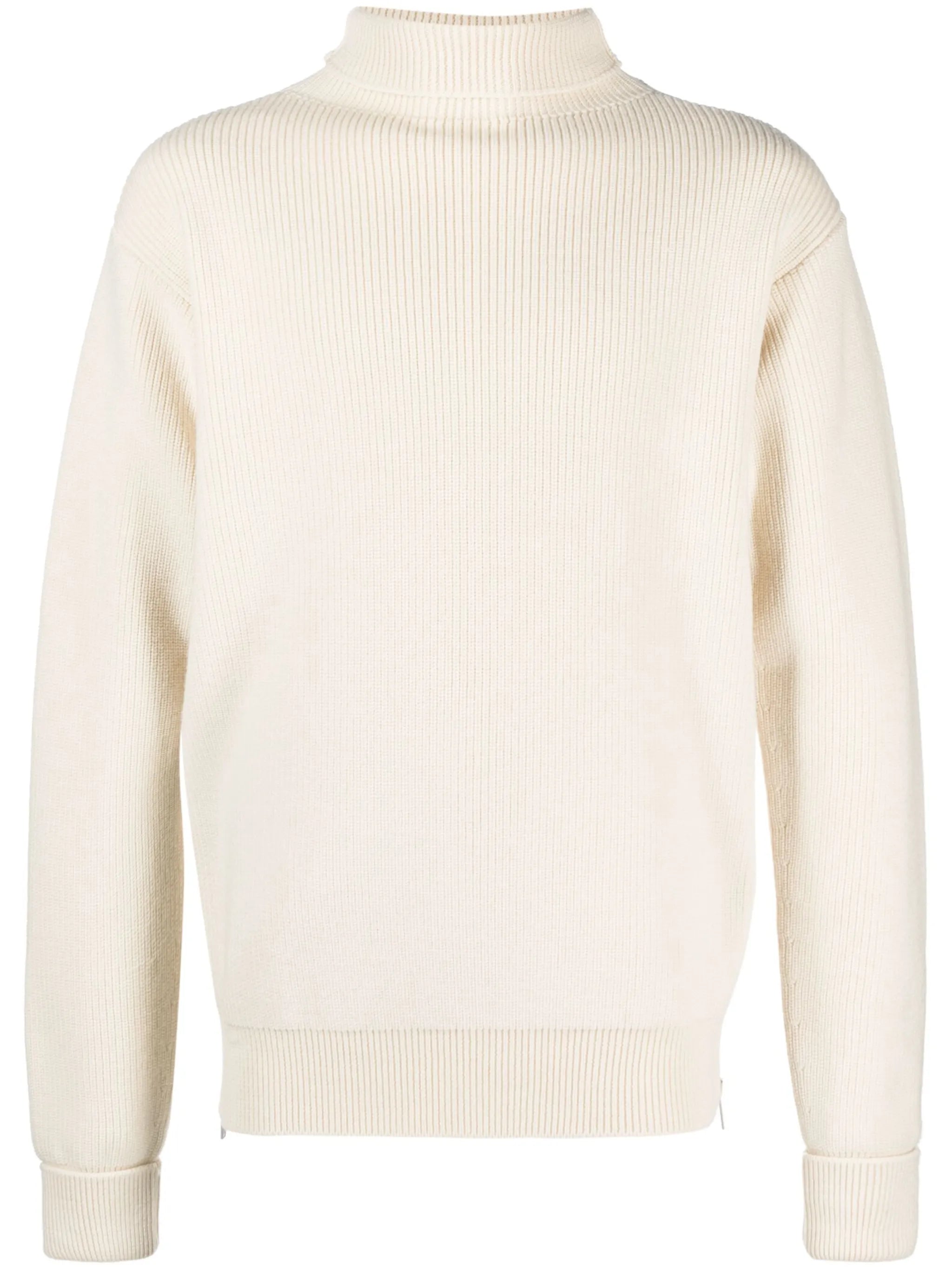 roll-neck wool jumper