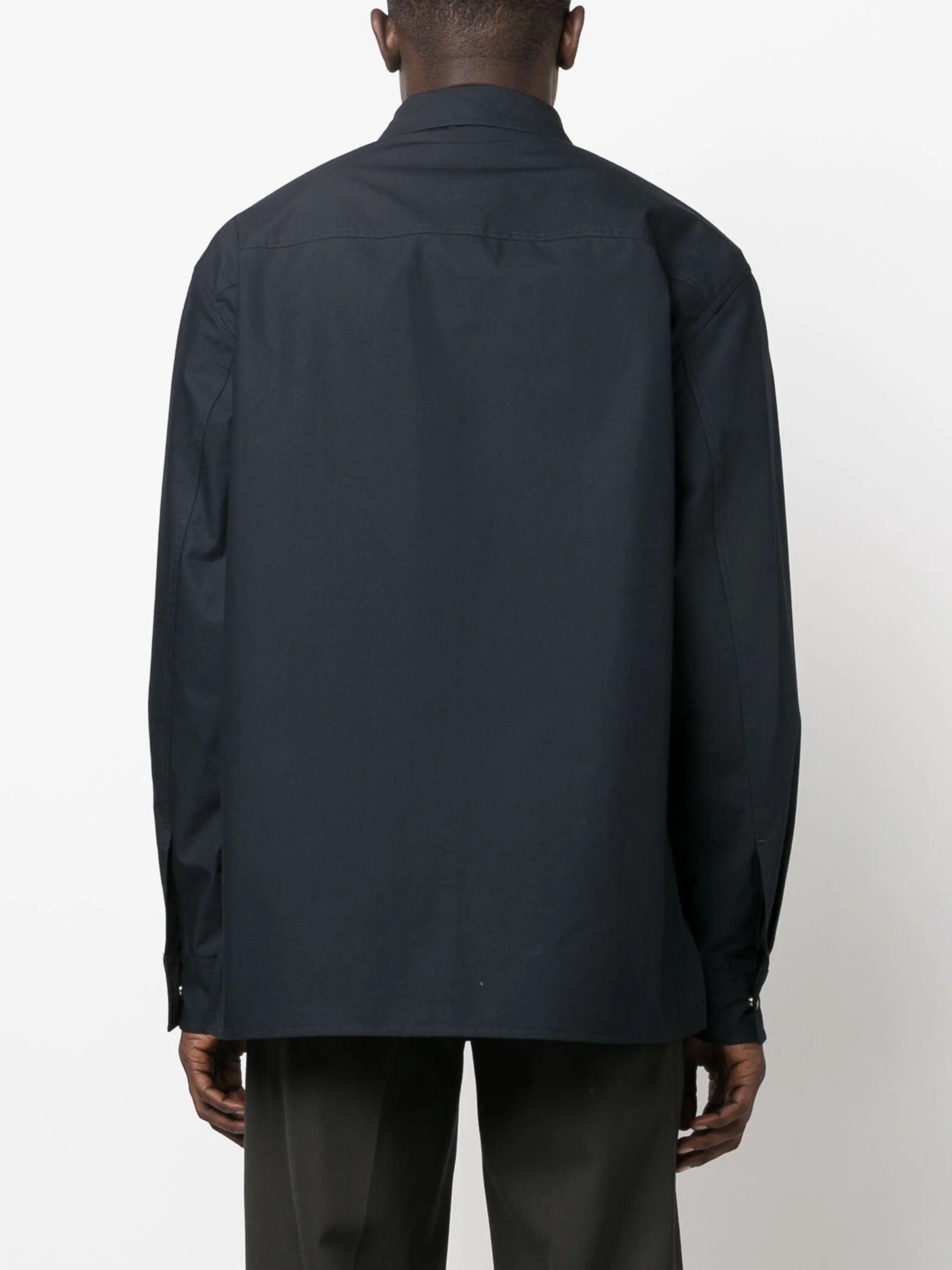 classic-collar cotton shirt