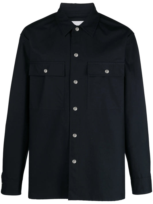 classic-collar cotton shirt