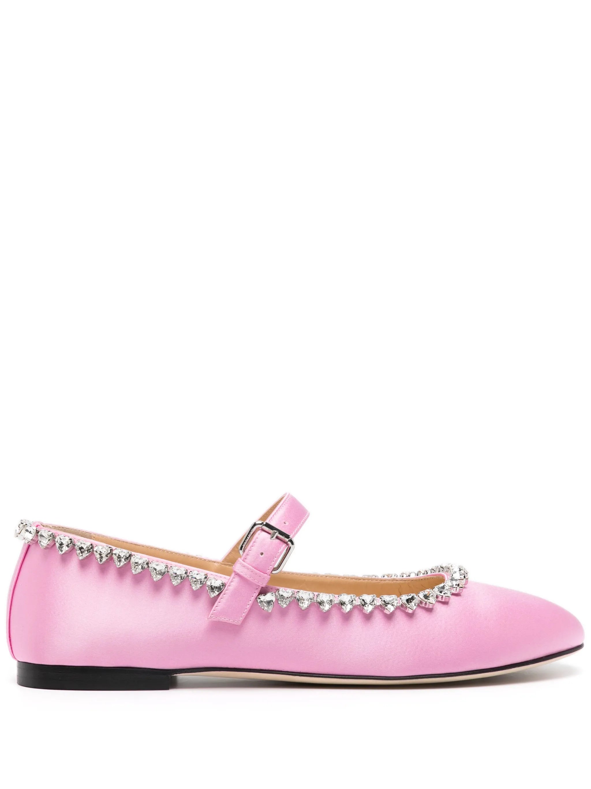 Audrey crystal-embellished ballerina shoes