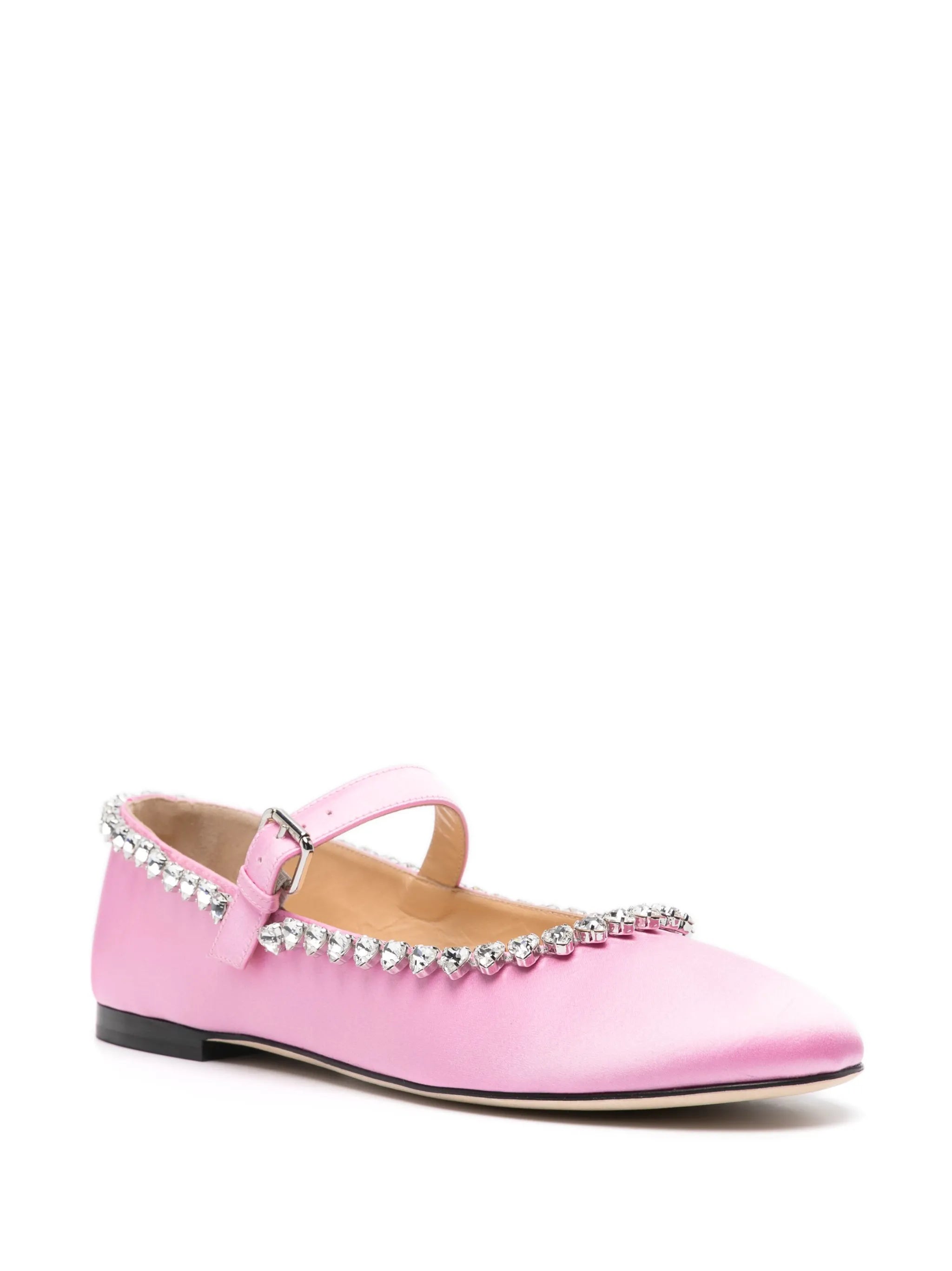 Audrey crystal-embellished ballerina shoes
