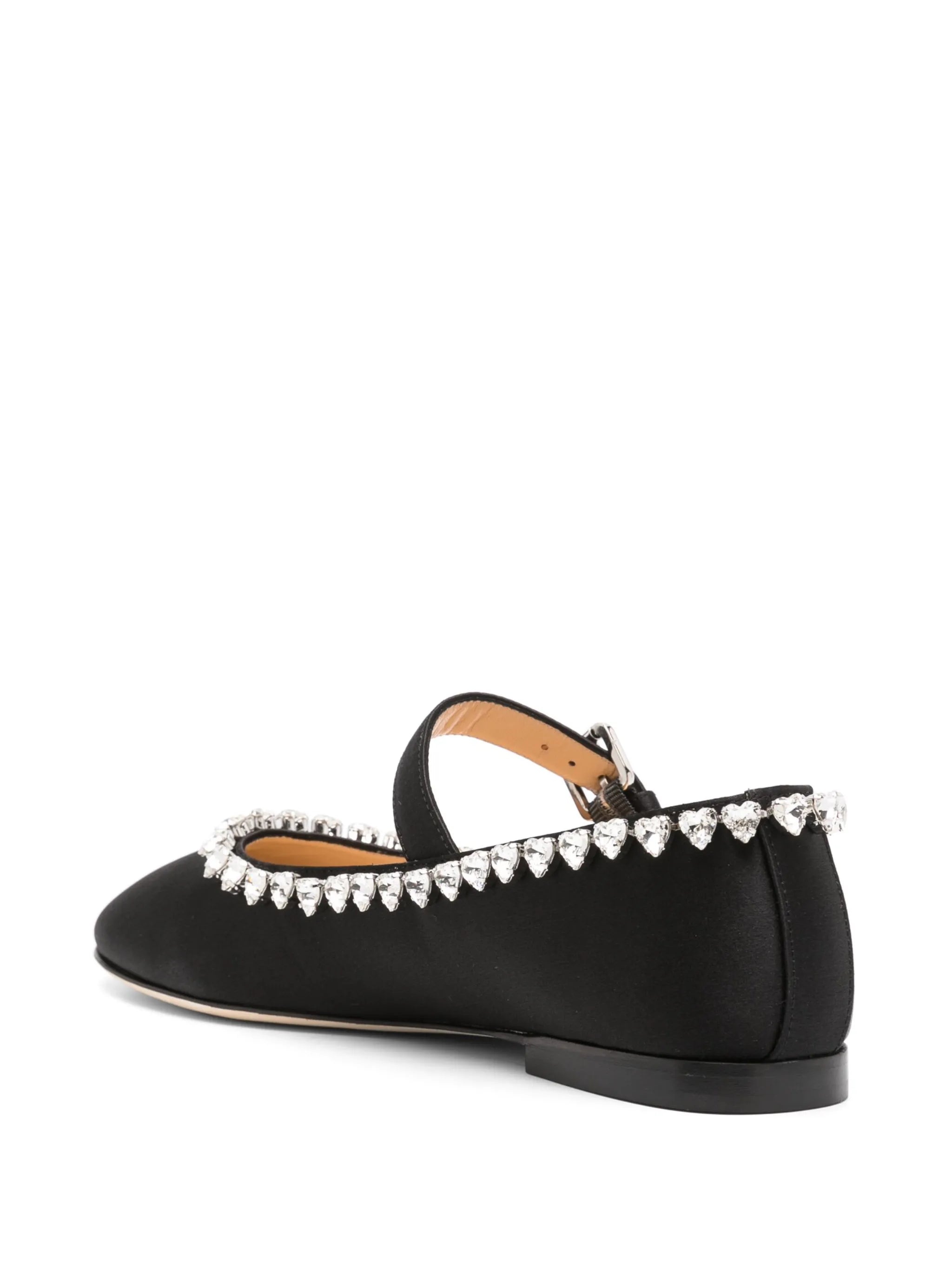 Audrey crystal-embellished ballerina shoes