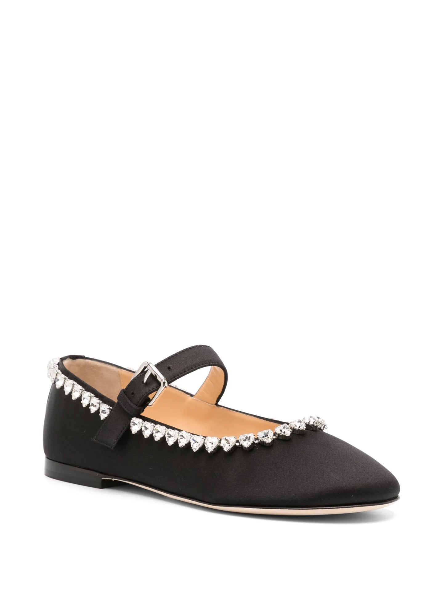 Audrey crystal-embellished ballerina shoes