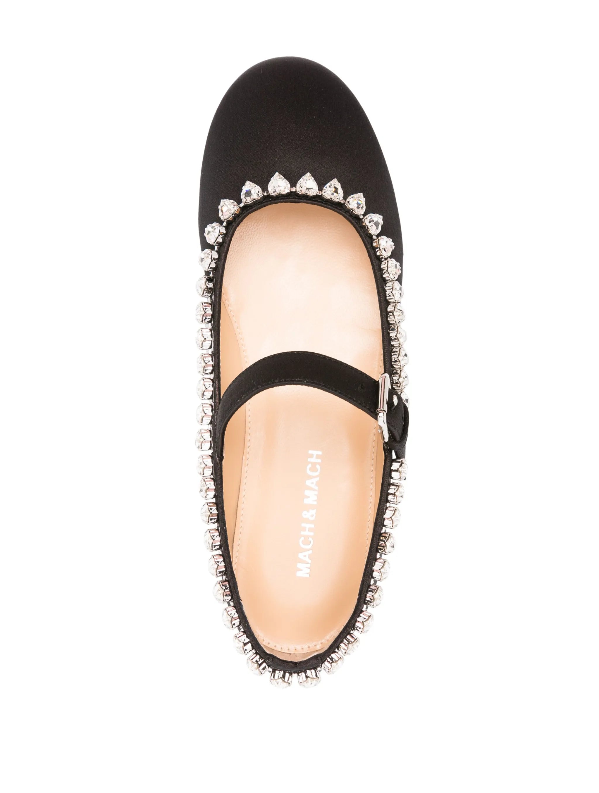 Audrey crystal-embellished ballerina shoes