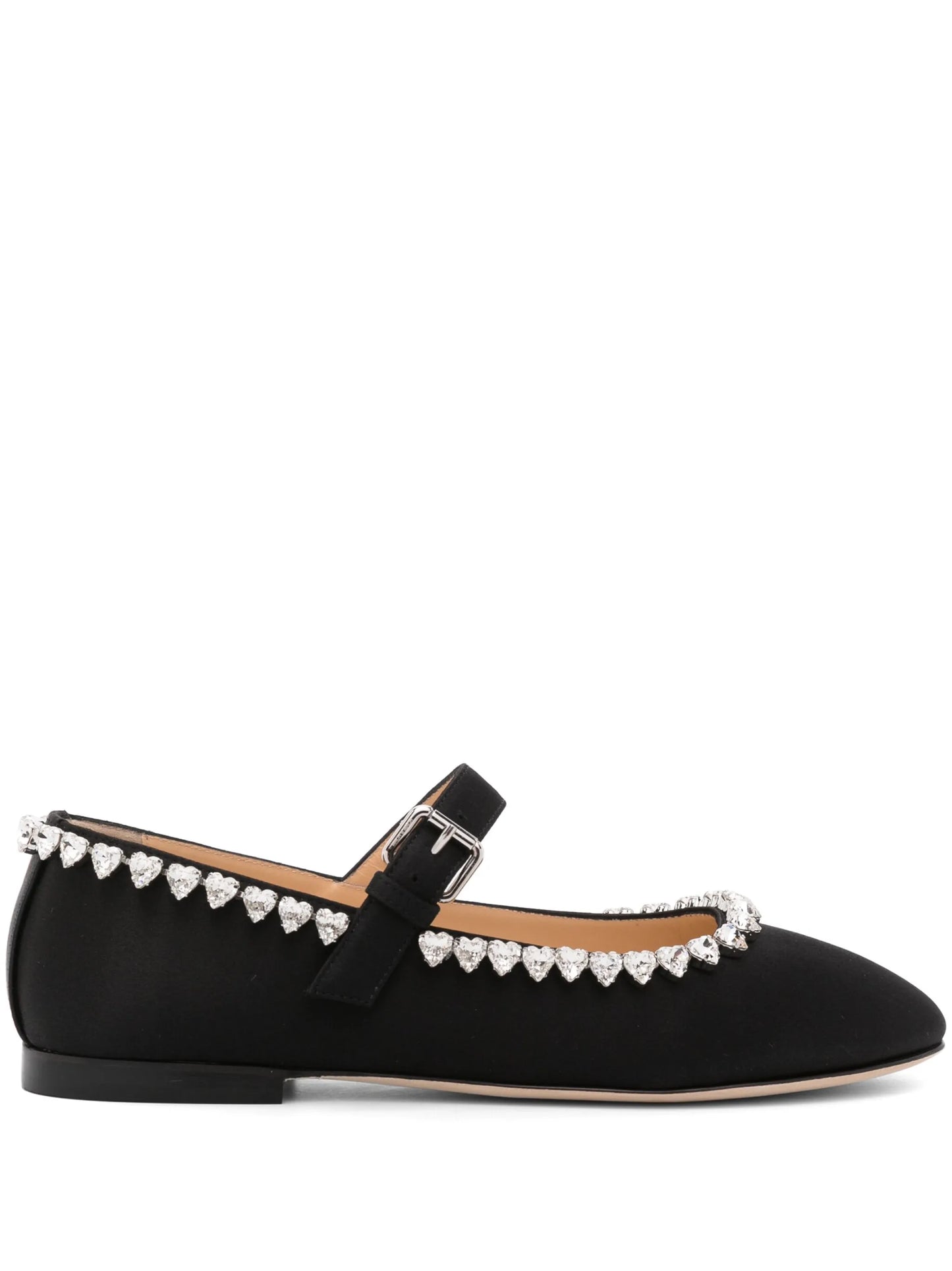 Audrey crystal-embellished ballerina shoes