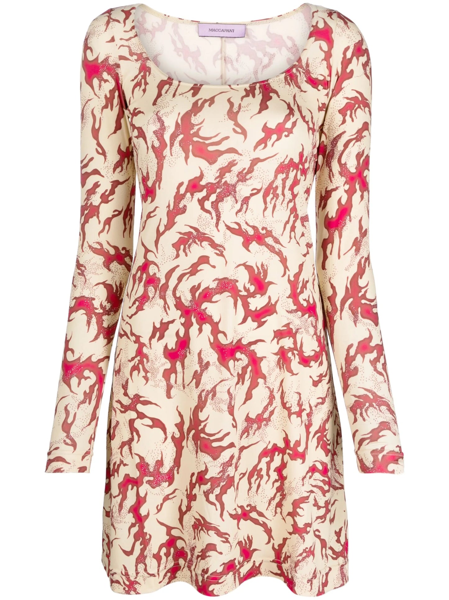graphic-print jersey minidress
