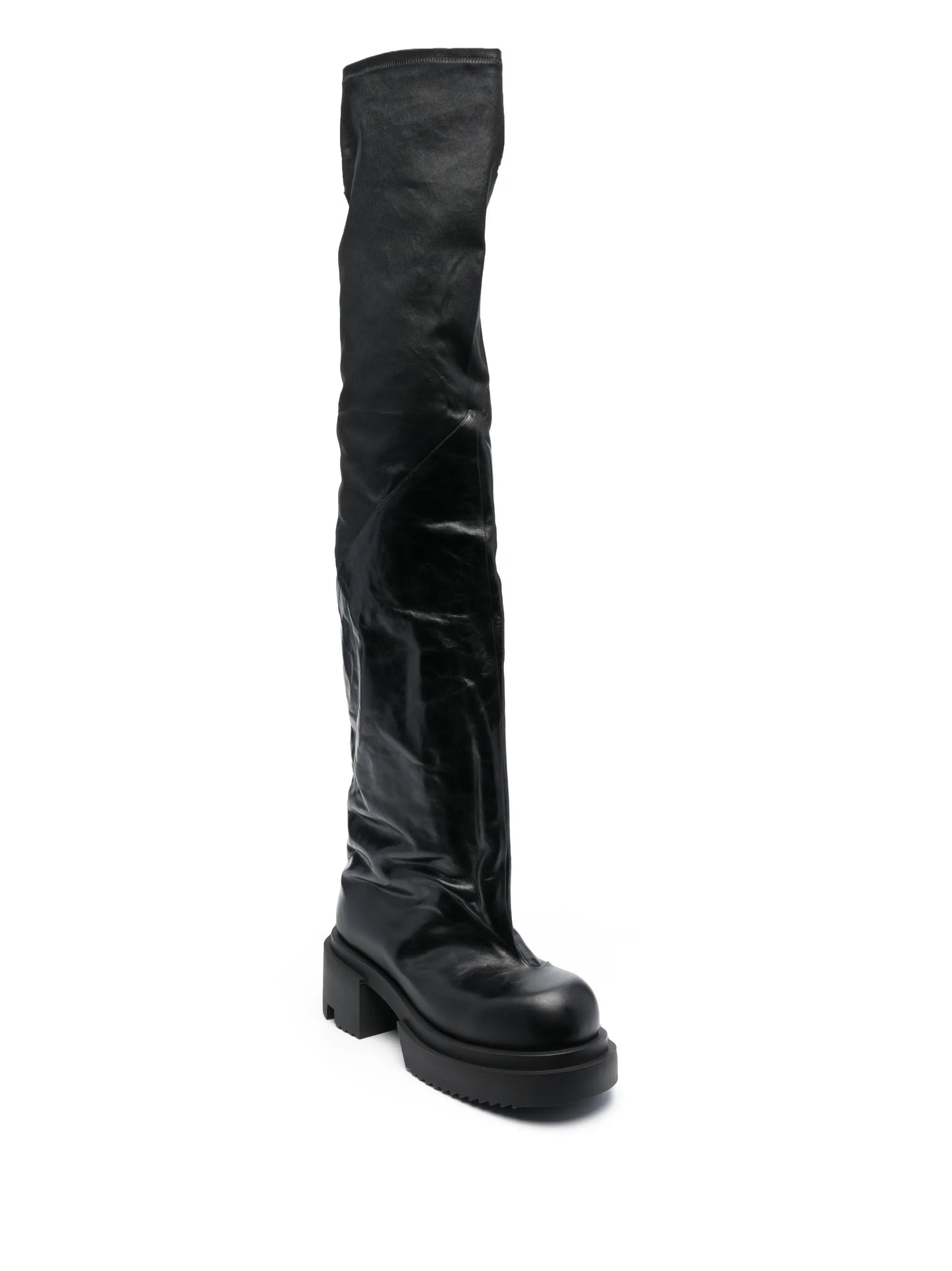 Bogun 78mm leather flared boots