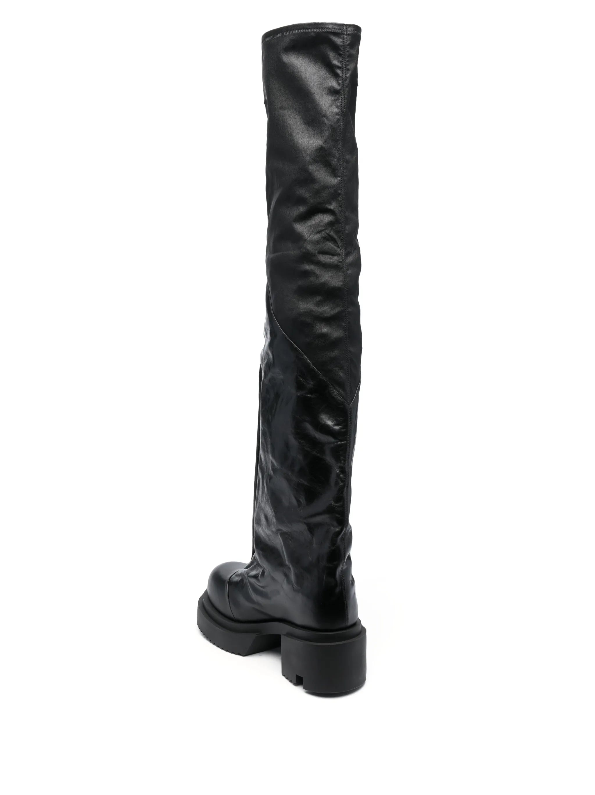 Bogun 78mm leather flared boots