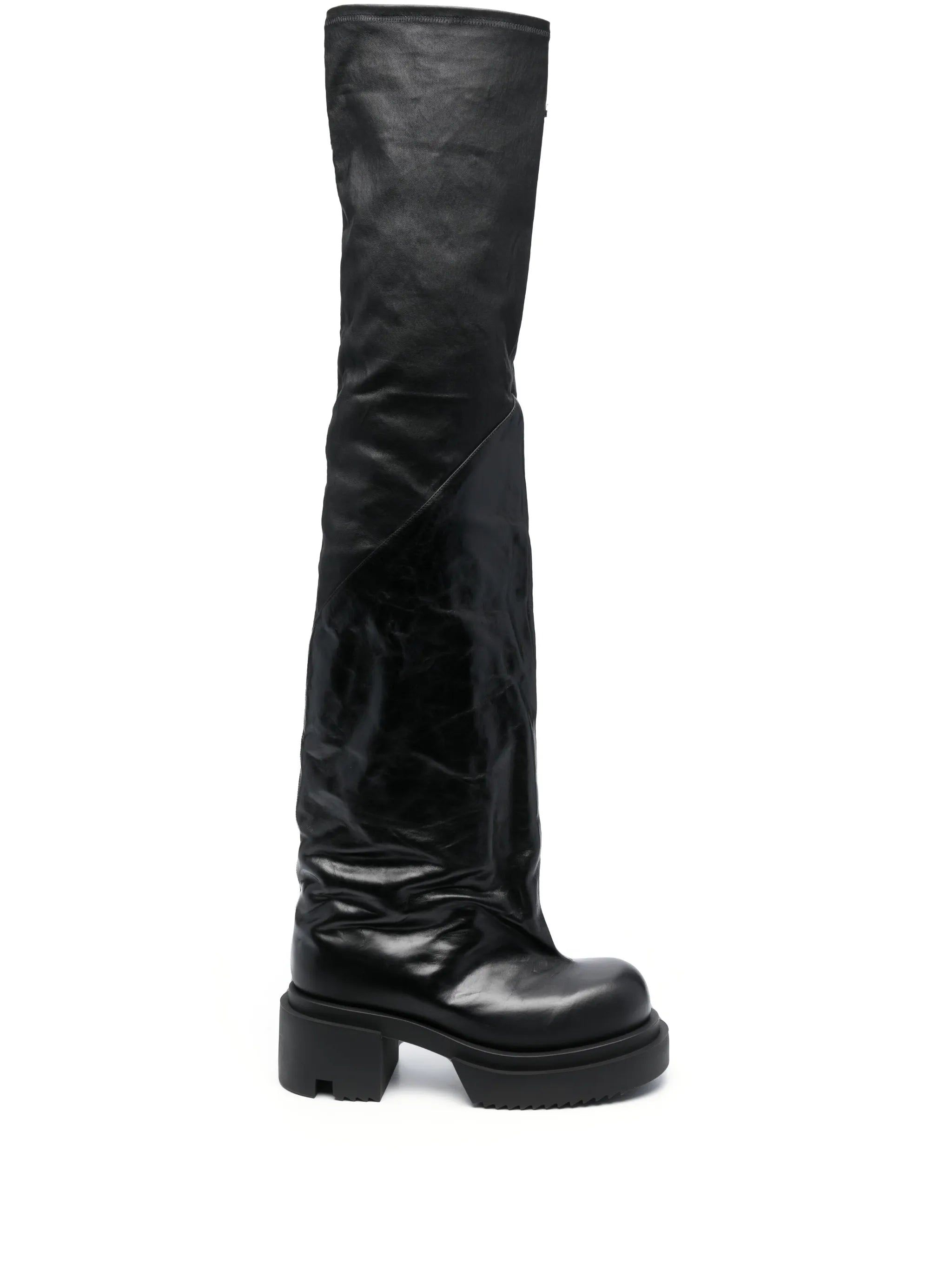 Bogun 78mm leather flared boots