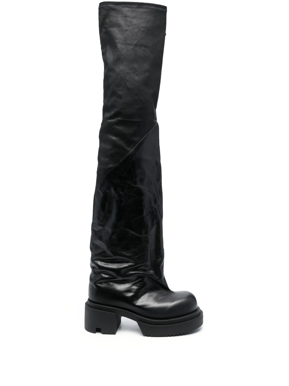 Bogun 78mm leather flared boots