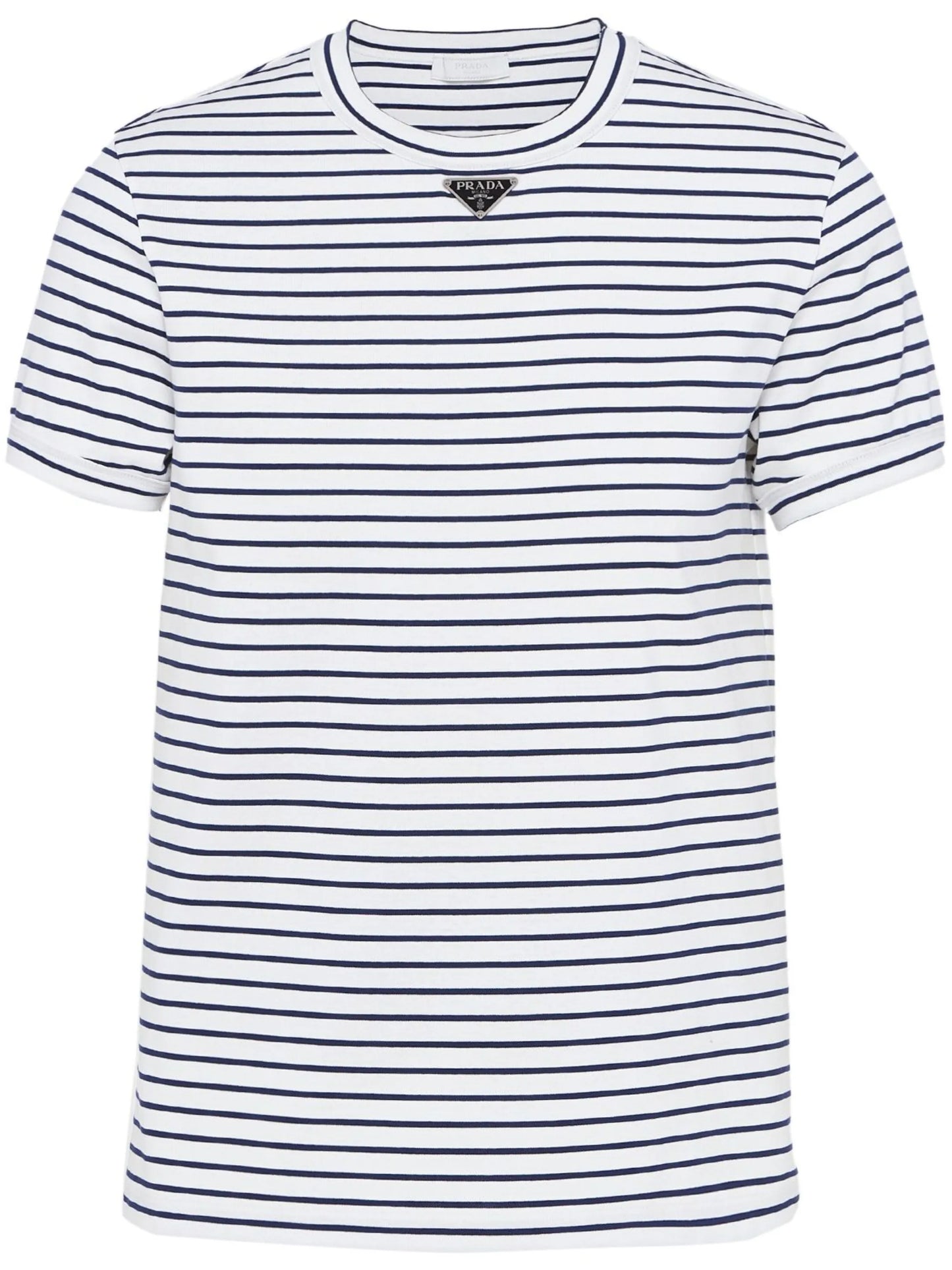 triangle-logo striped T-shirt
