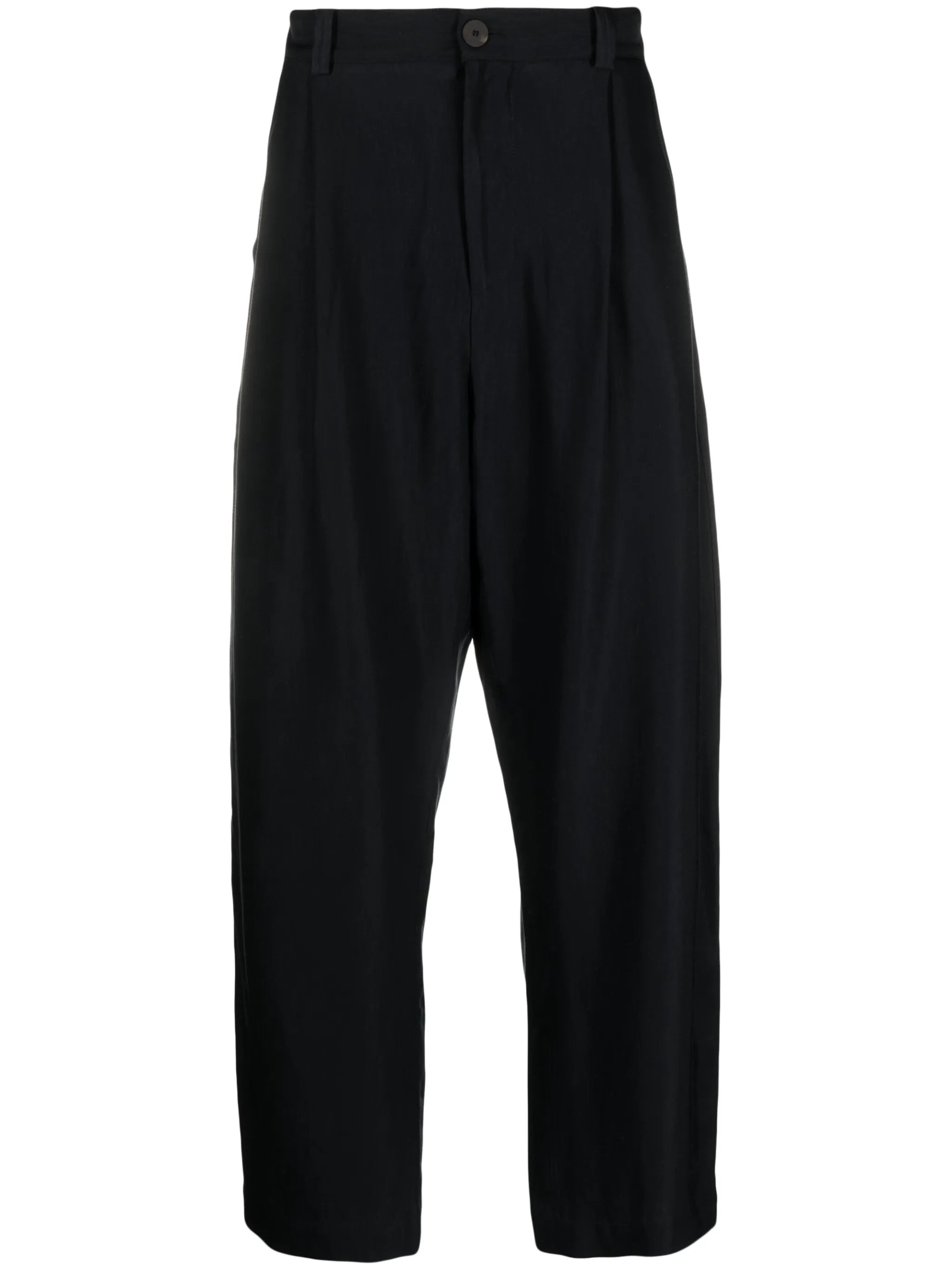 straight-leg cropped trousers