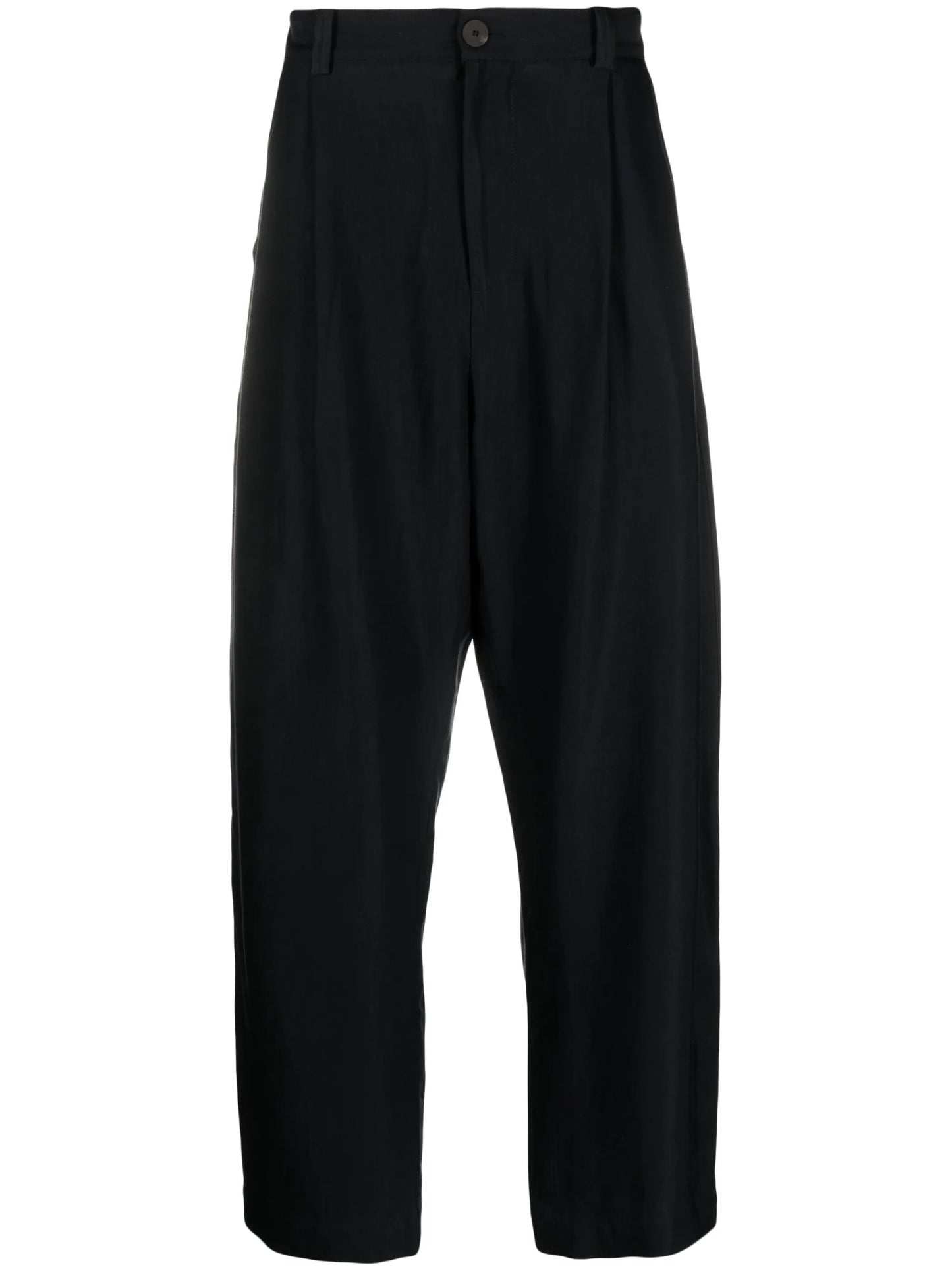 straight-leg cropped trousers