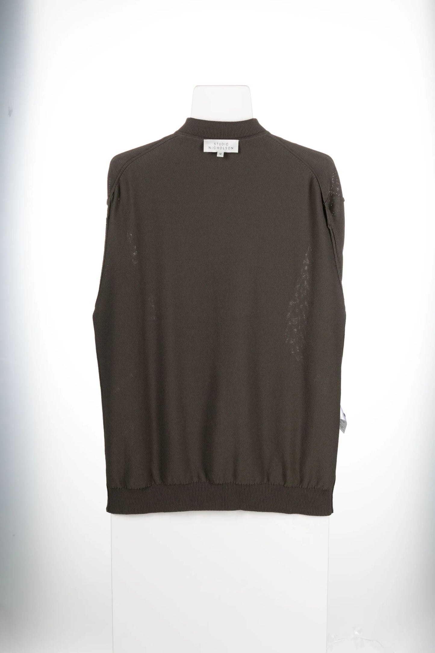 short-sleeve knitted polo shirt
