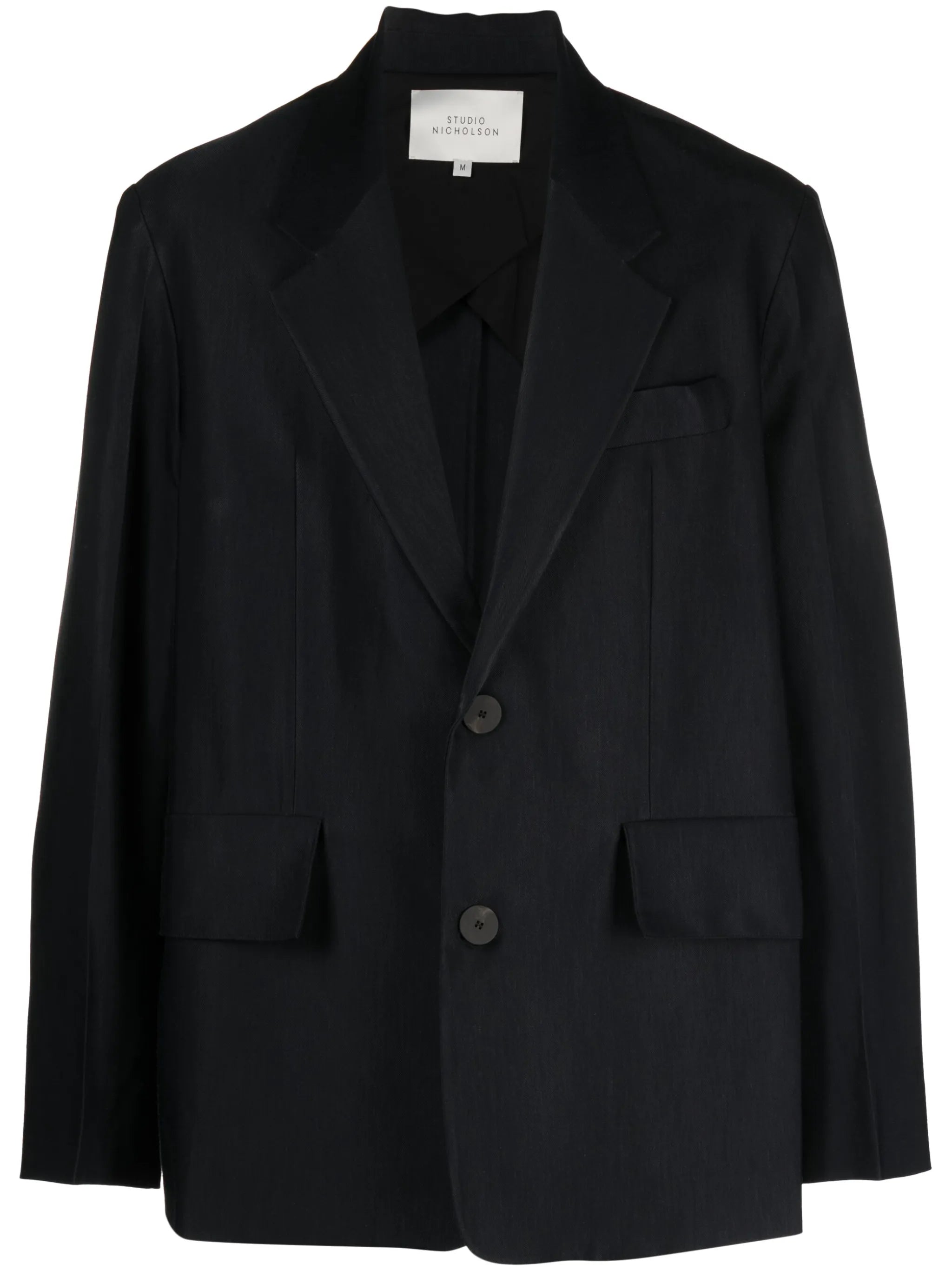 single-breasted notcheded-lapel blazer