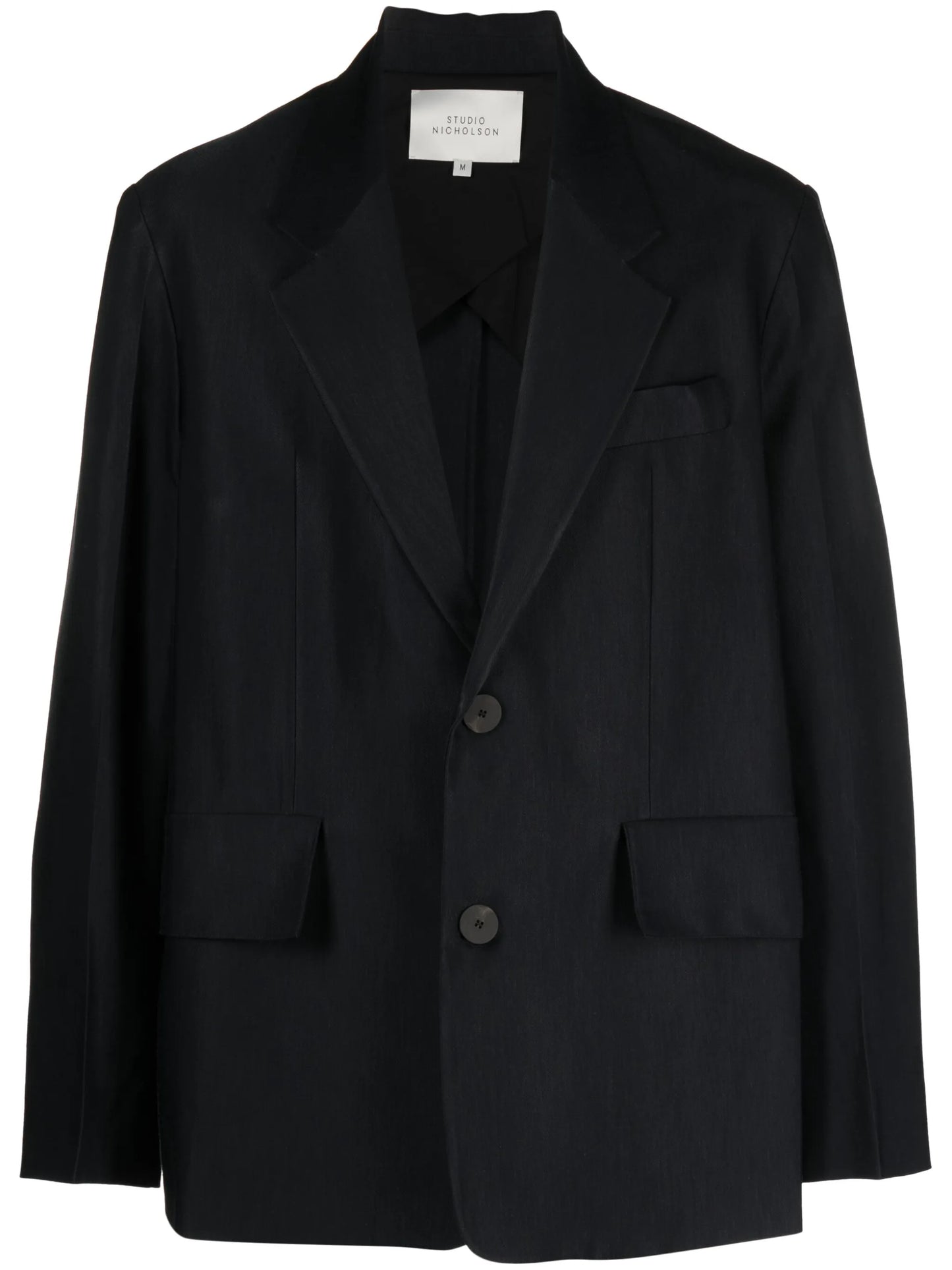 single-breasted notcheded-lapel blazer