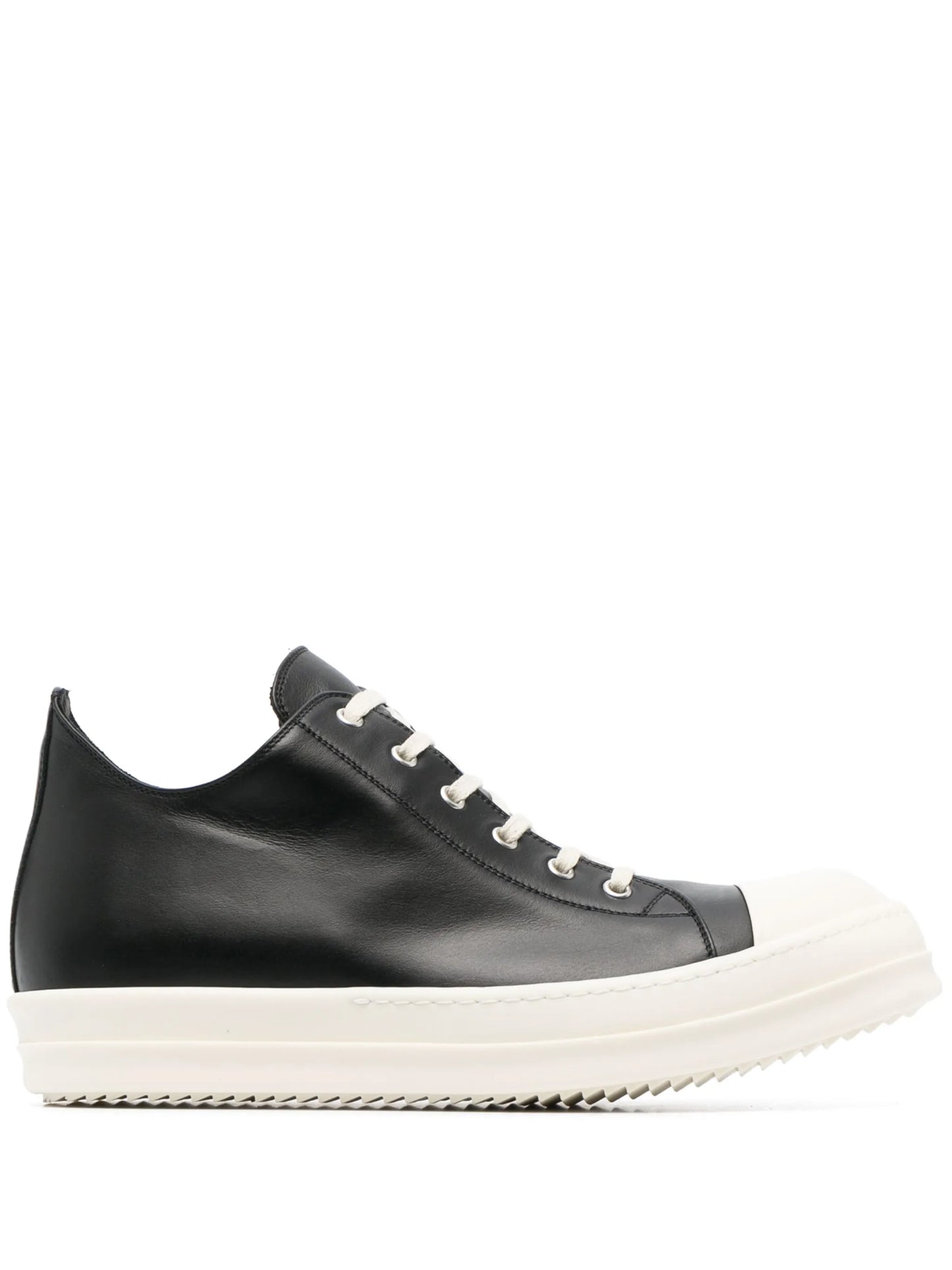 low-top leather sneakers