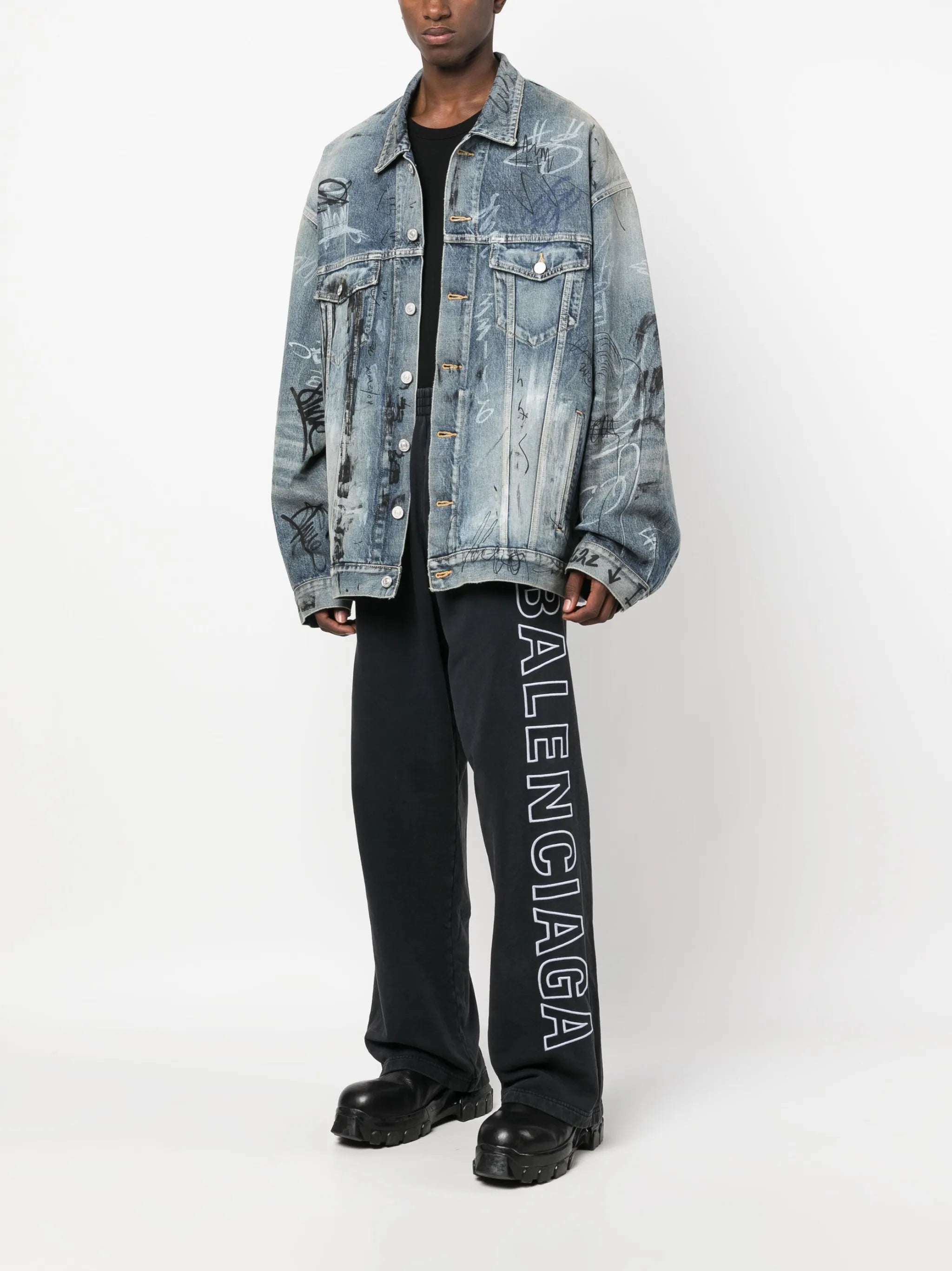 logo-print track pants
