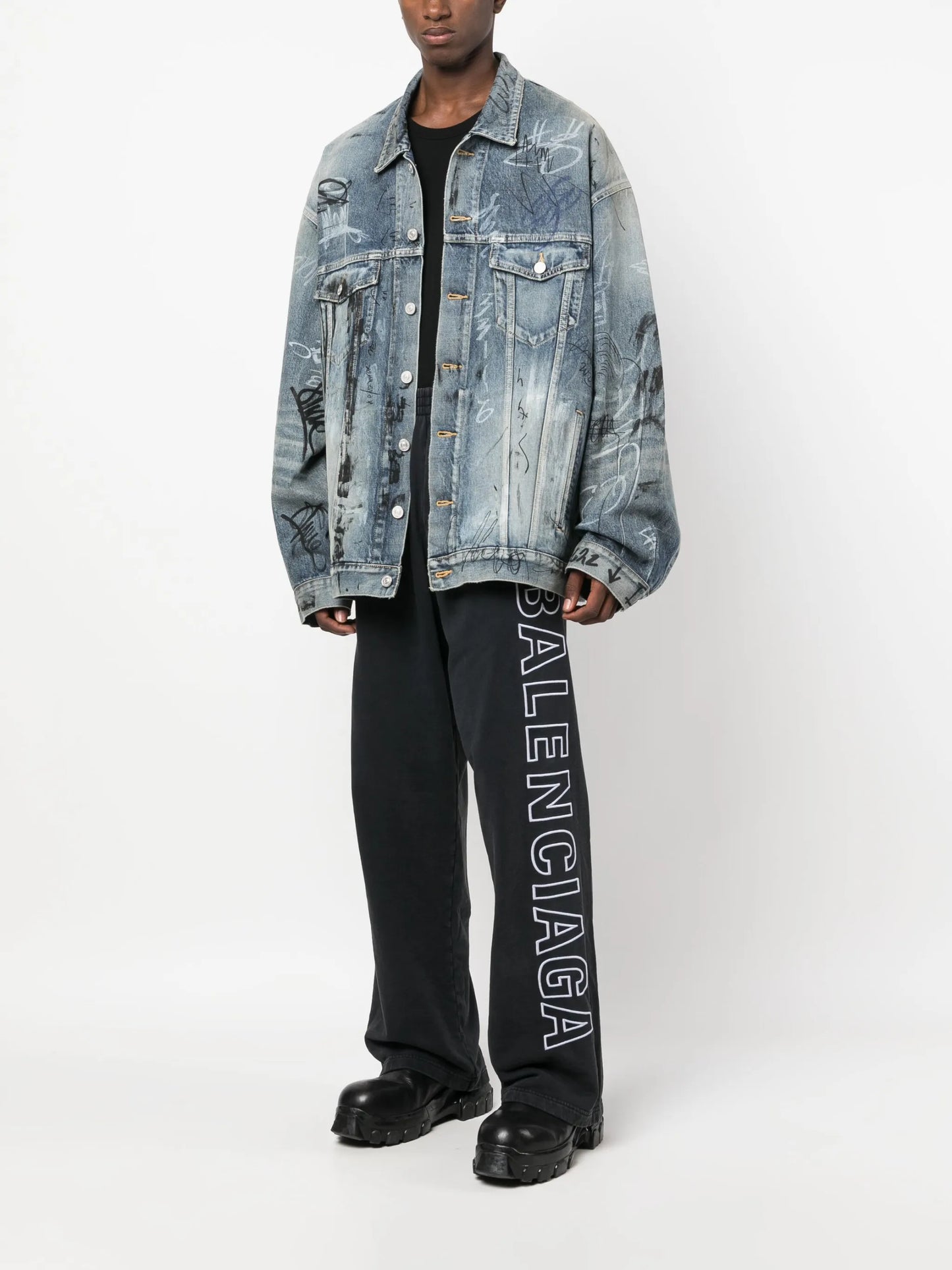logo-print track pants