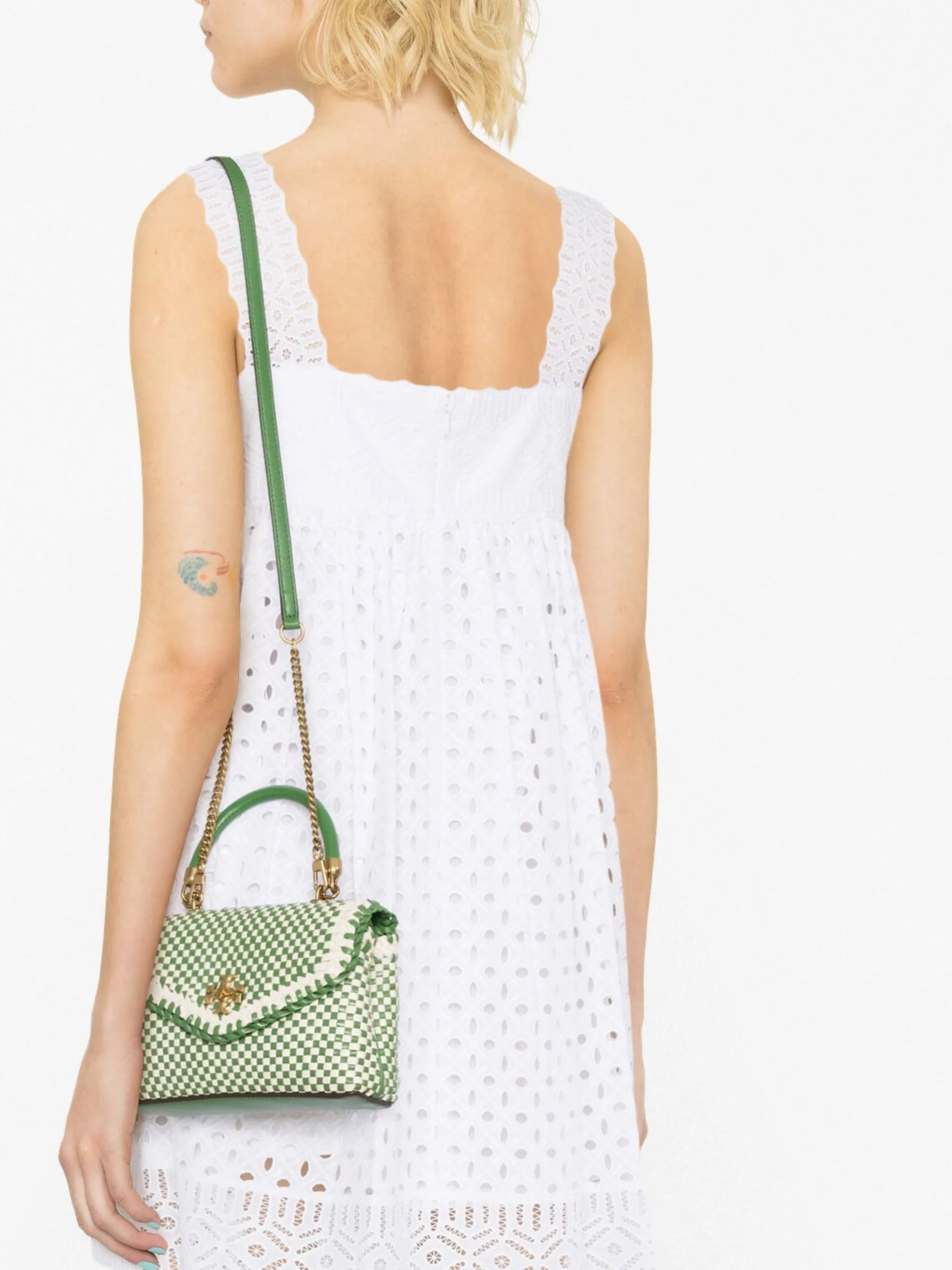 mini Kira woven tote bag