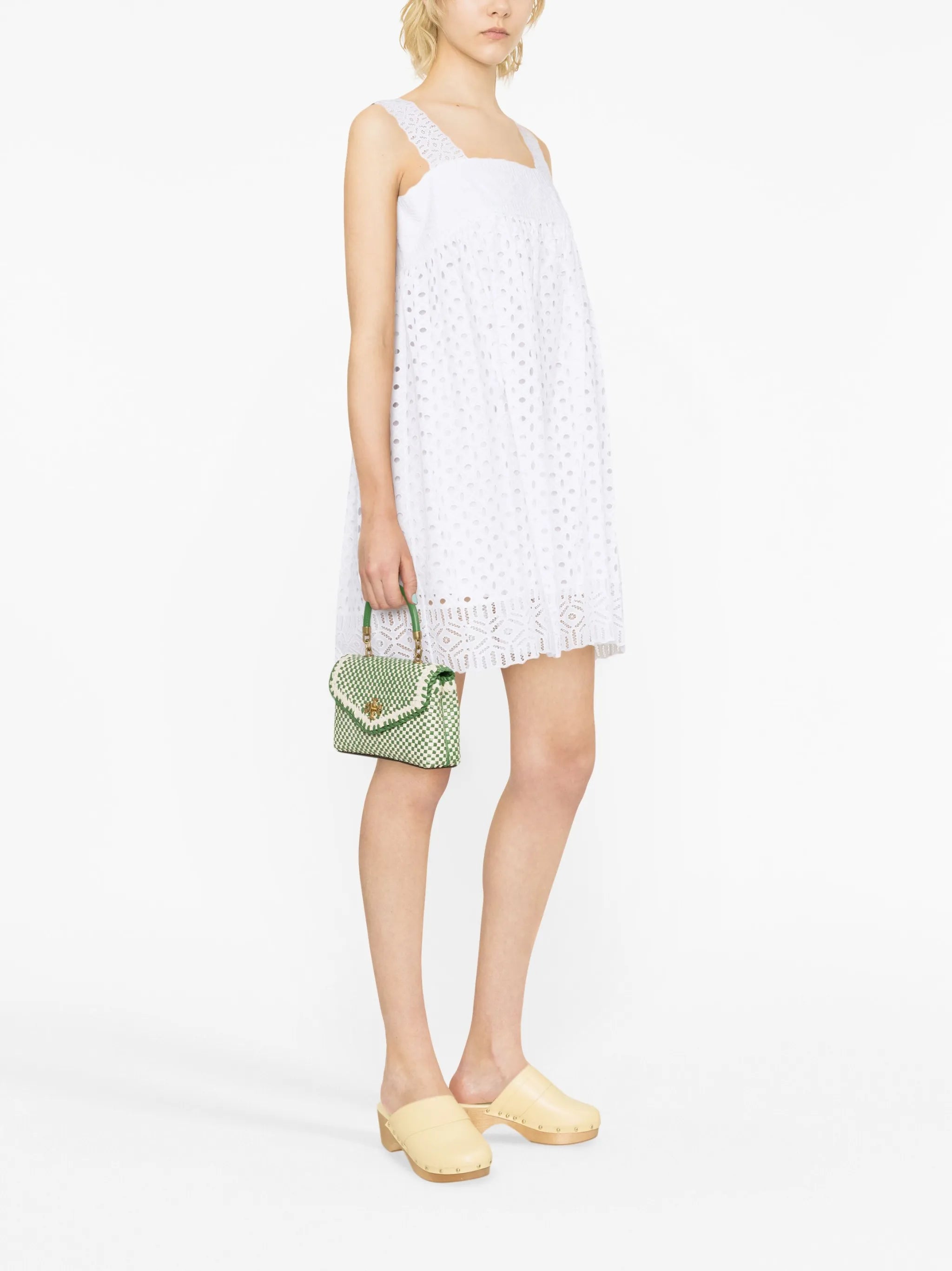 mini Kira woven tote bag