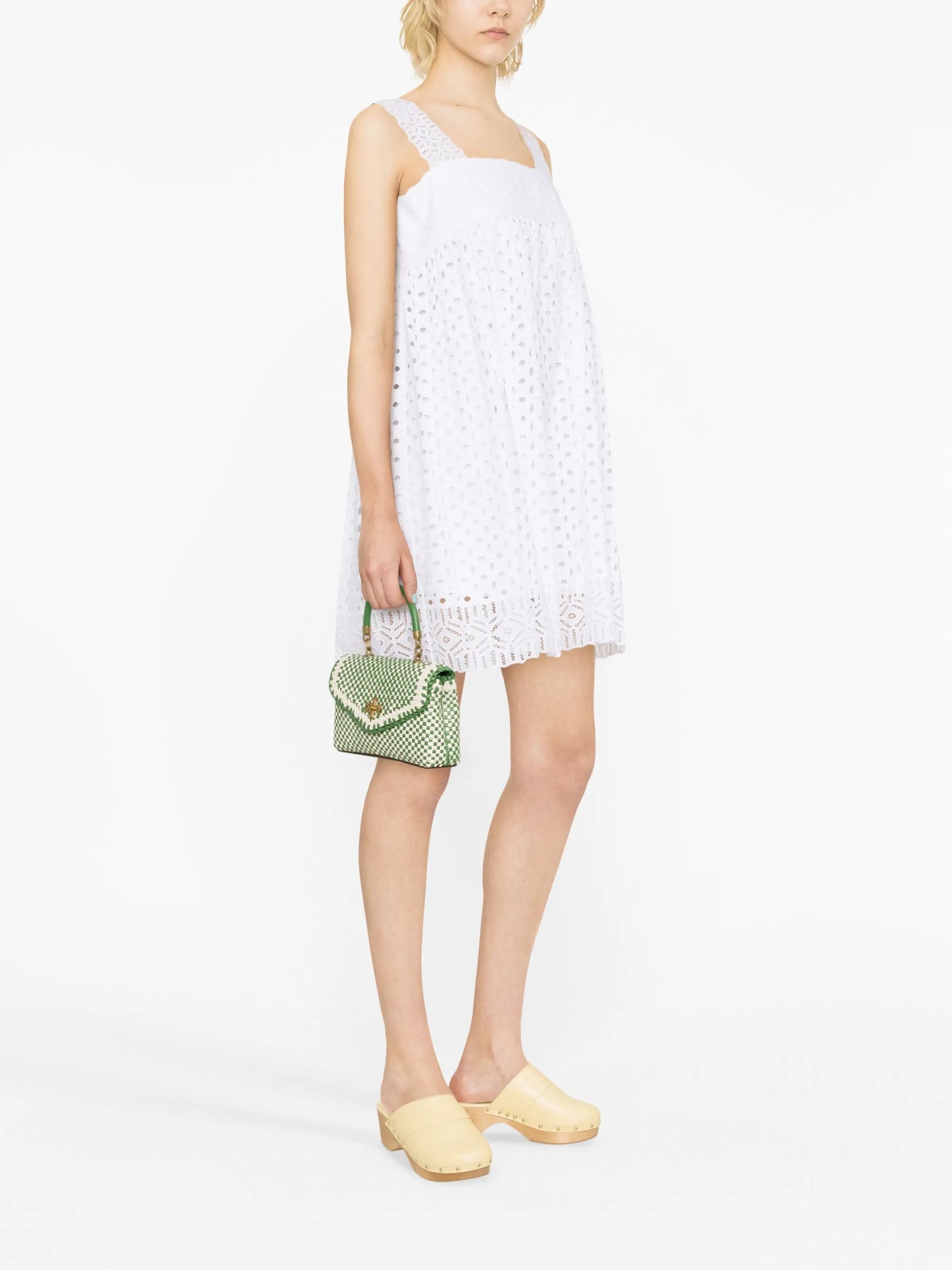 mini Kira woven tote bag