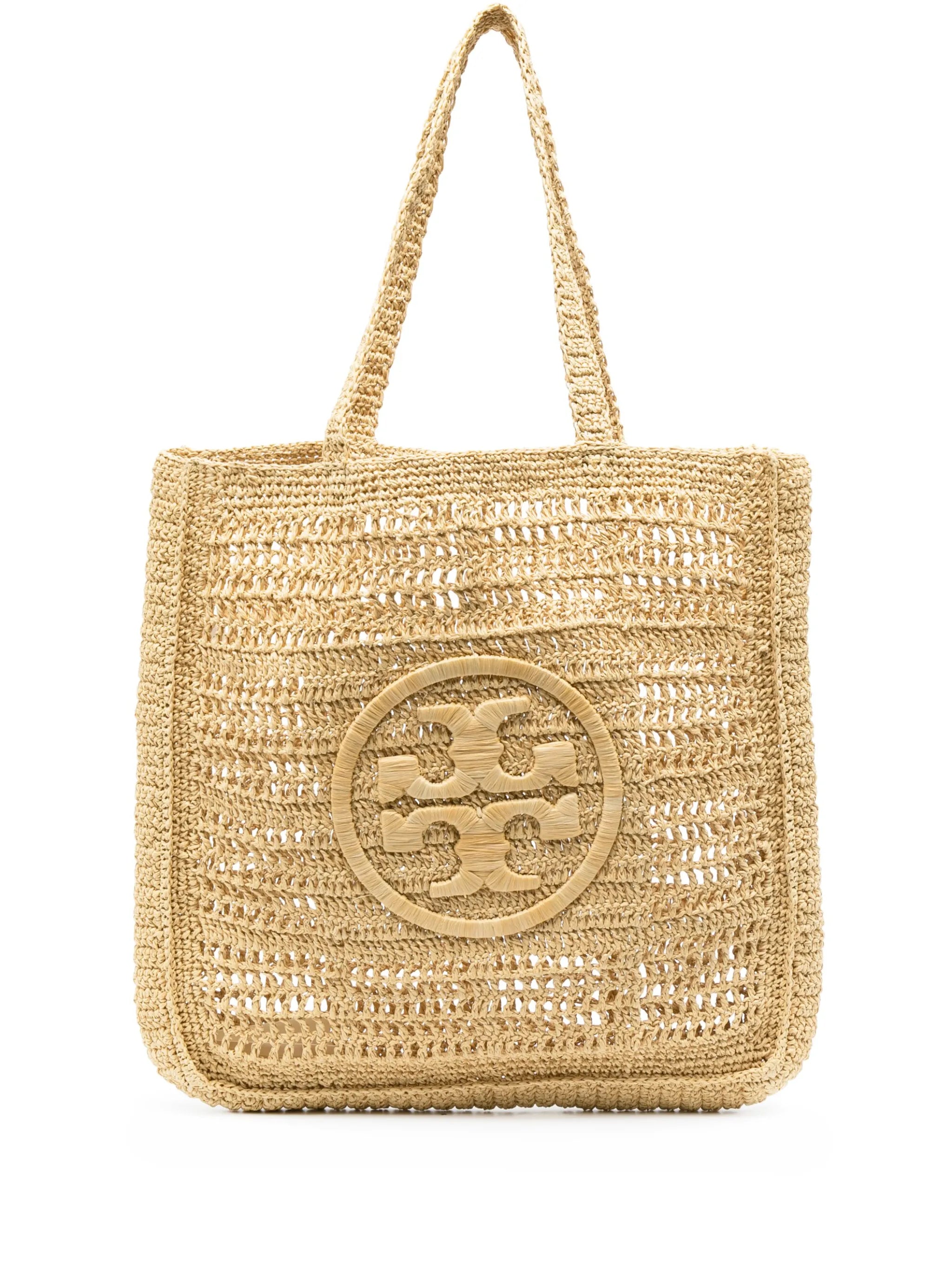 Ella logo-patch tote bag