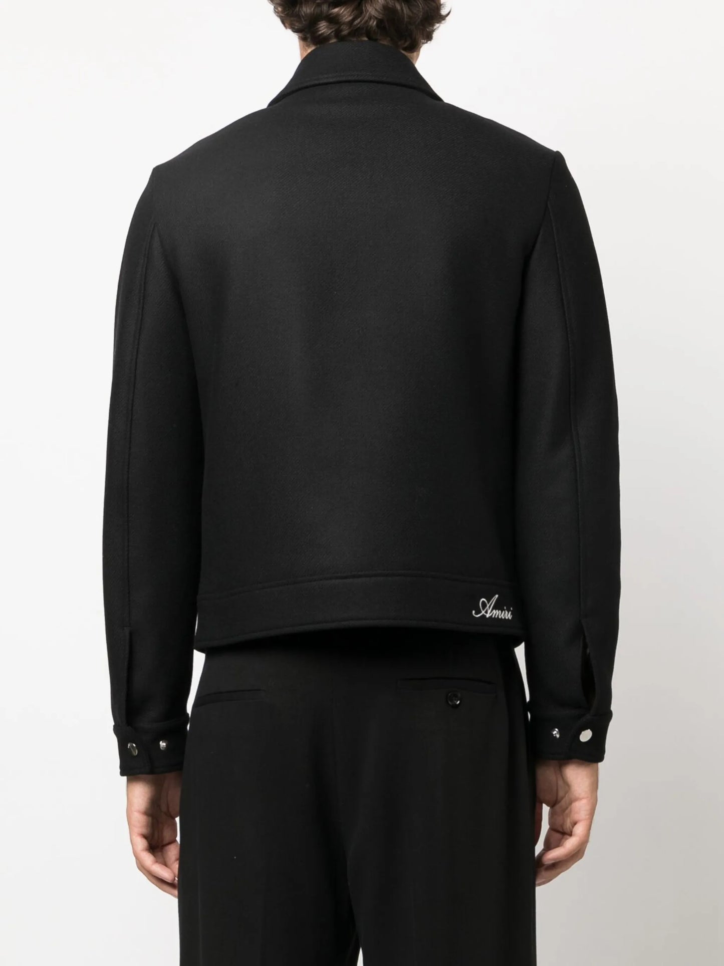 diamond-embroidered work jacket