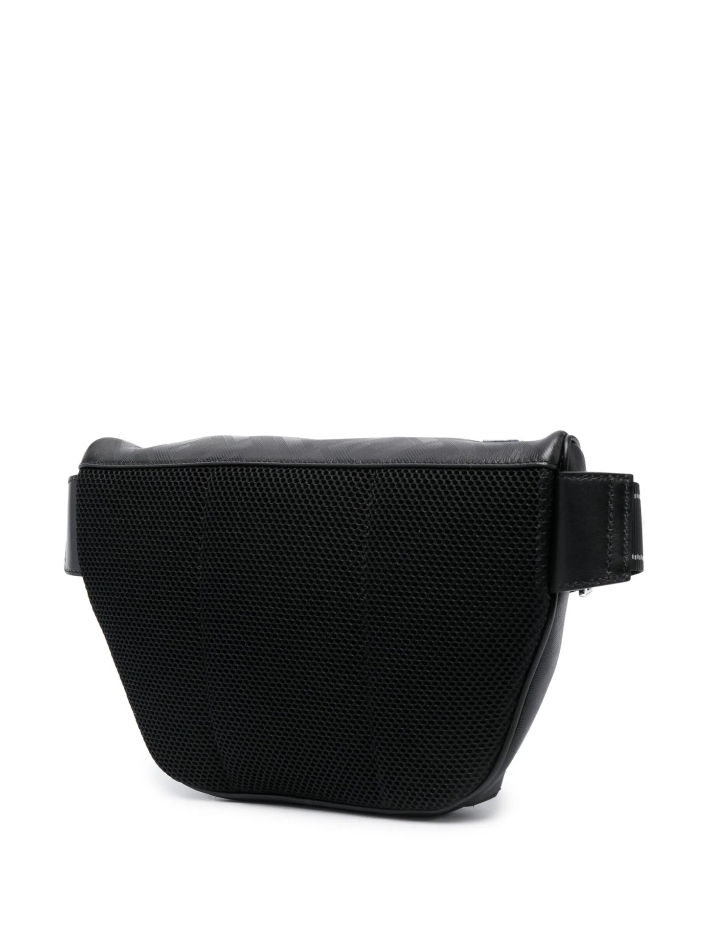 logo-embossed leather belt bag