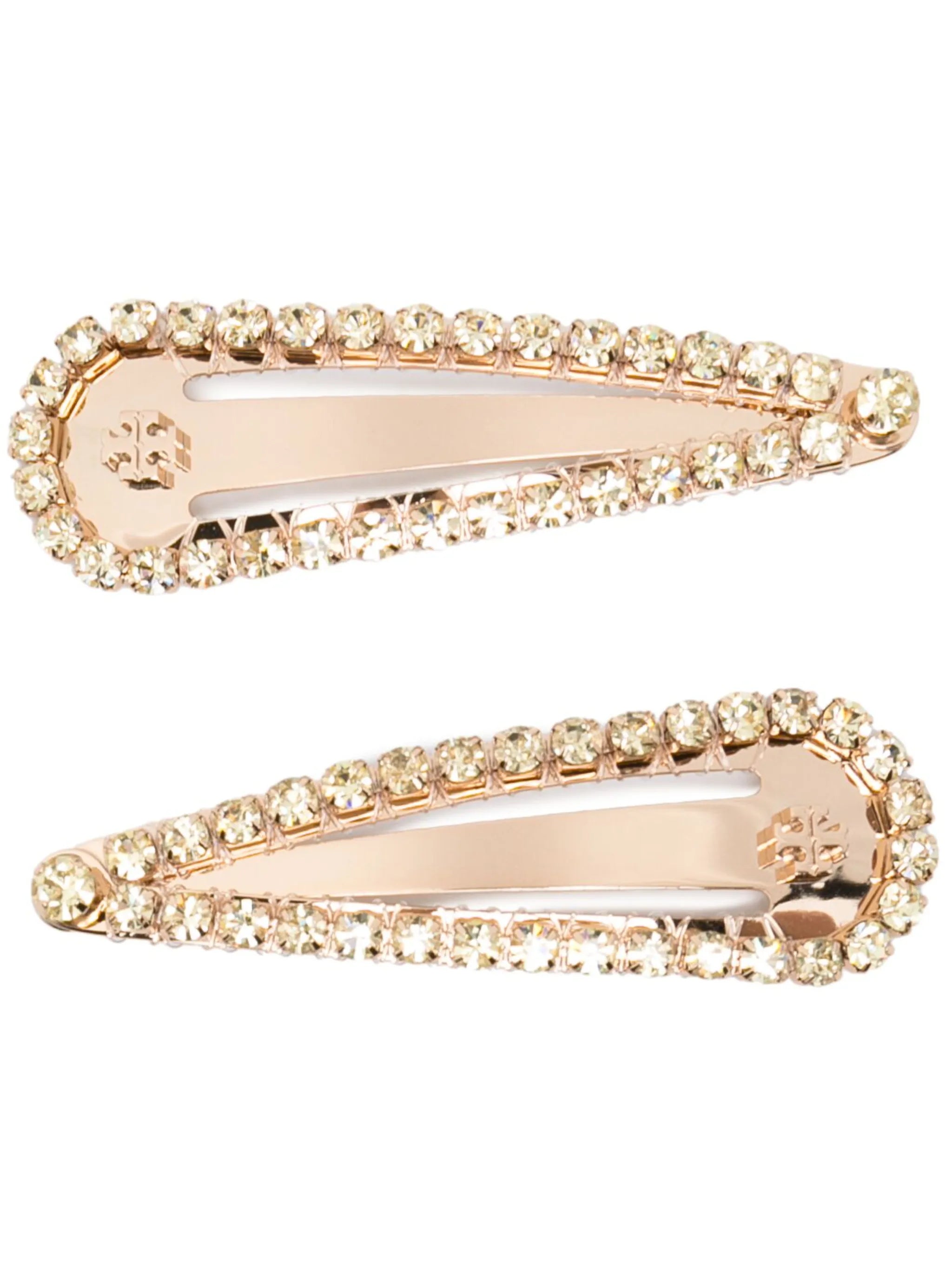 crystal-embellished hair clip set