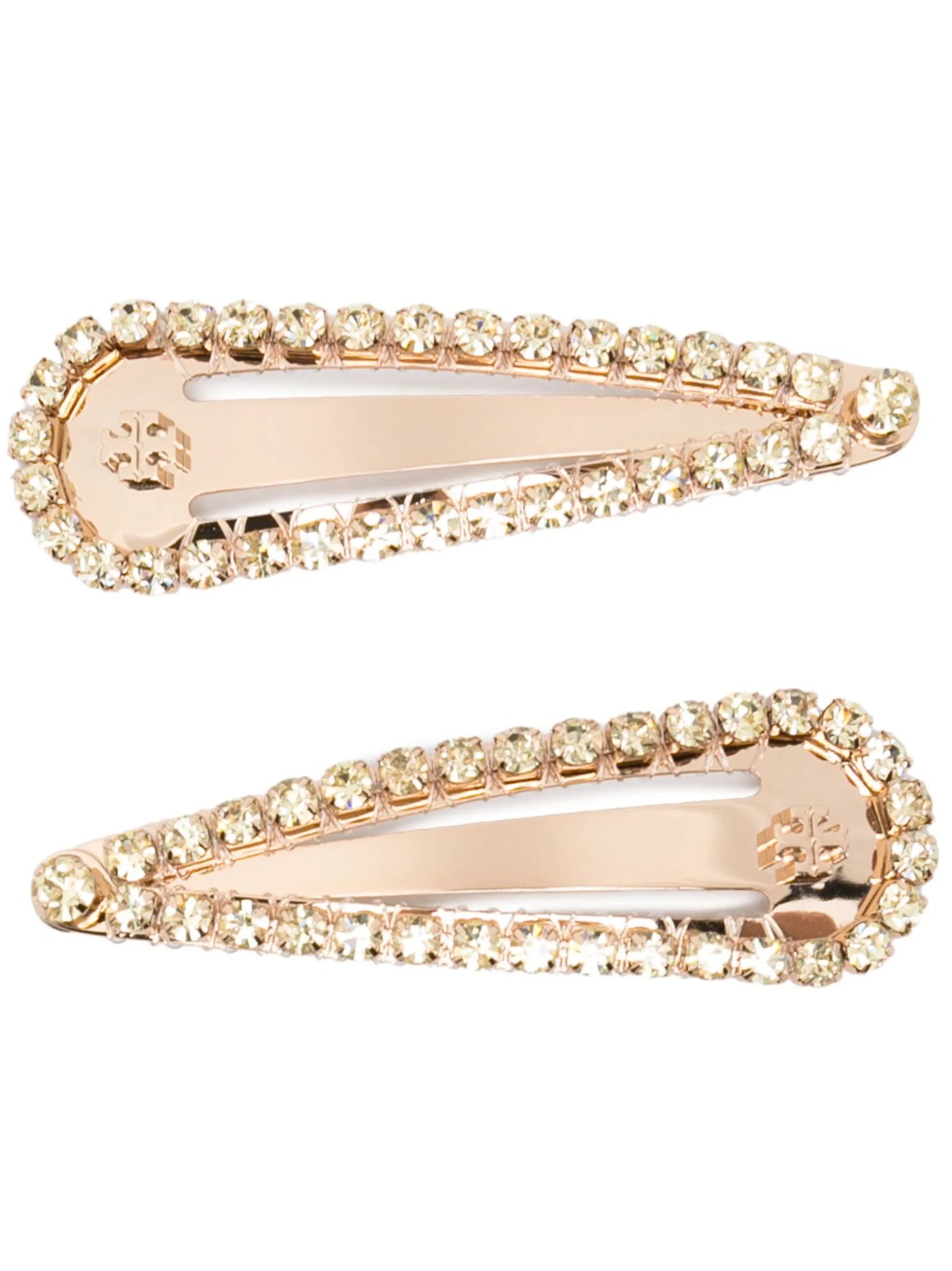 crystal-embellished hair clip set