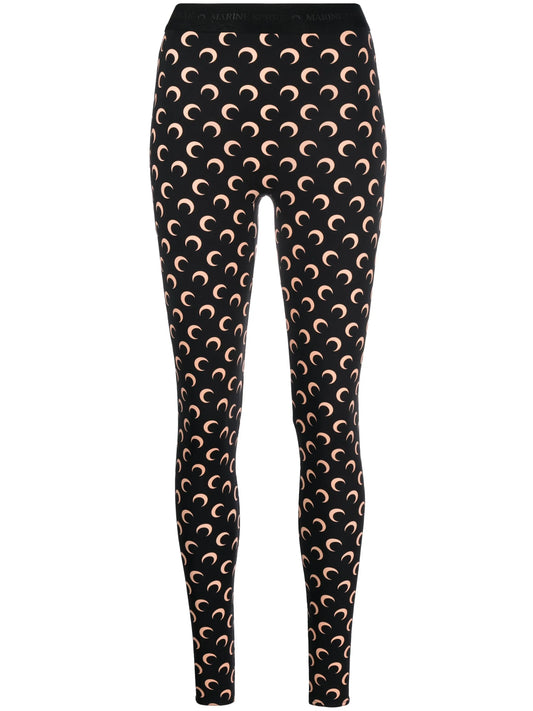 Fuseaux Moon printed leggings