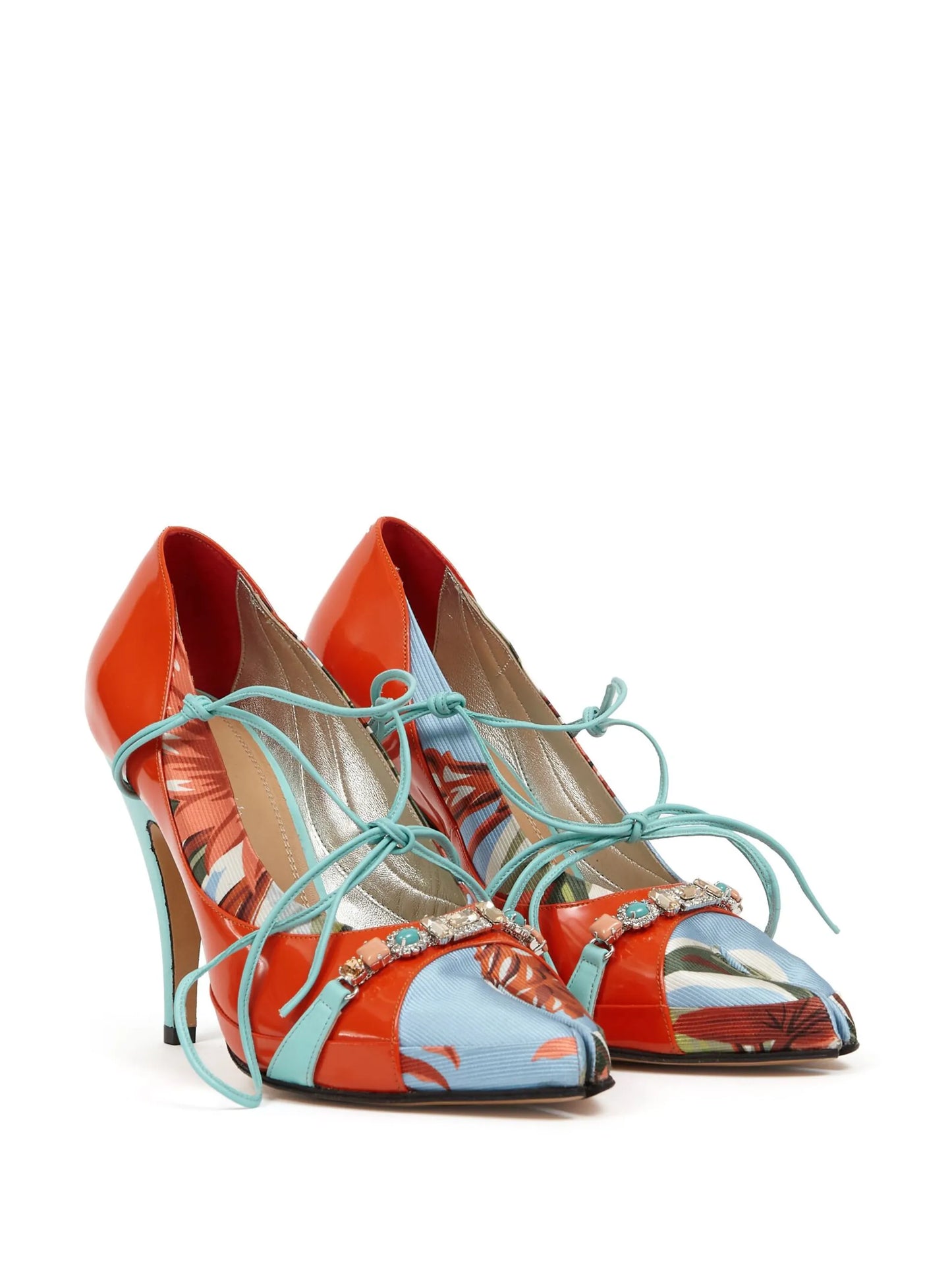 Tabi Monster panelled pumps