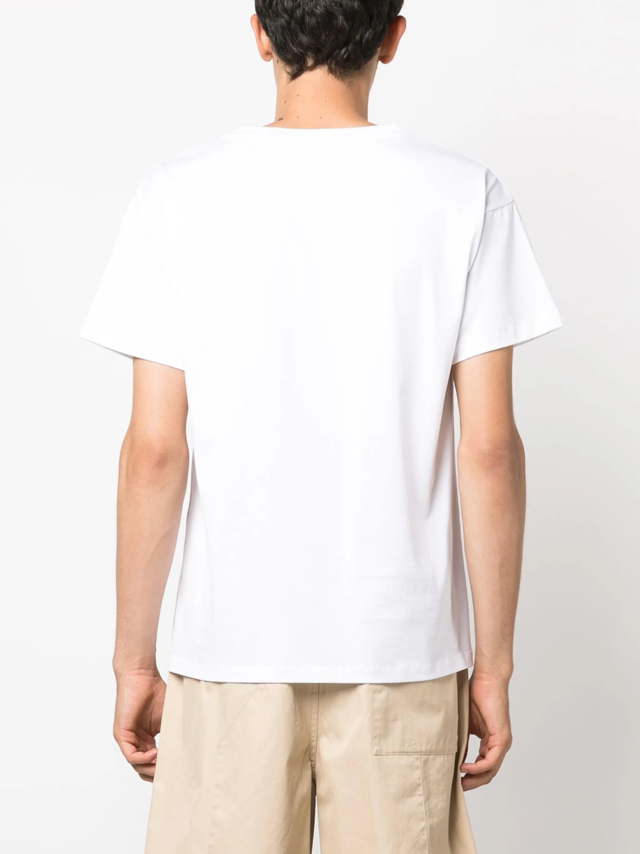 logo-print organic cotton T-shirt