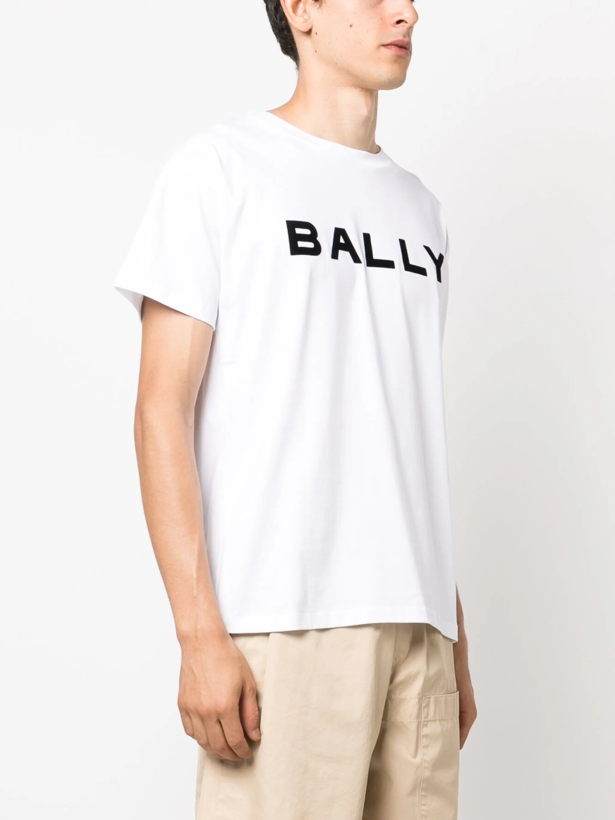 logo-print organic cotton T-shirt