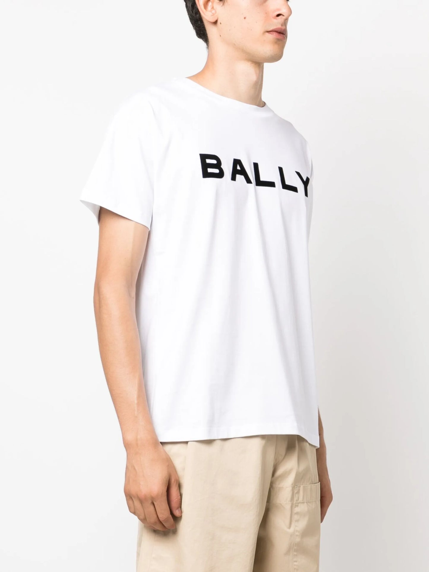 logo-print organic cotton T-shirt