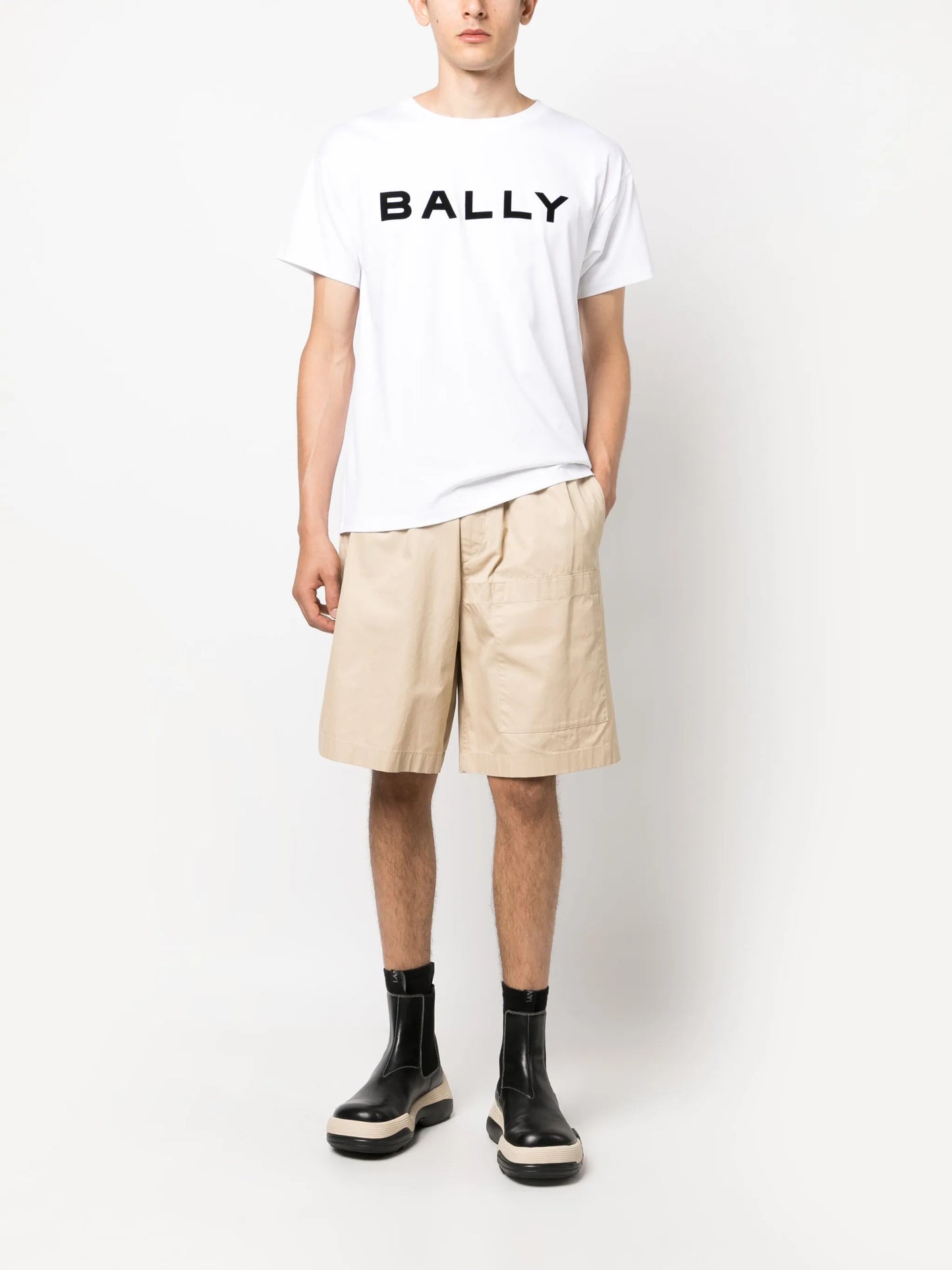 logo-print organic cotton T-shirt
