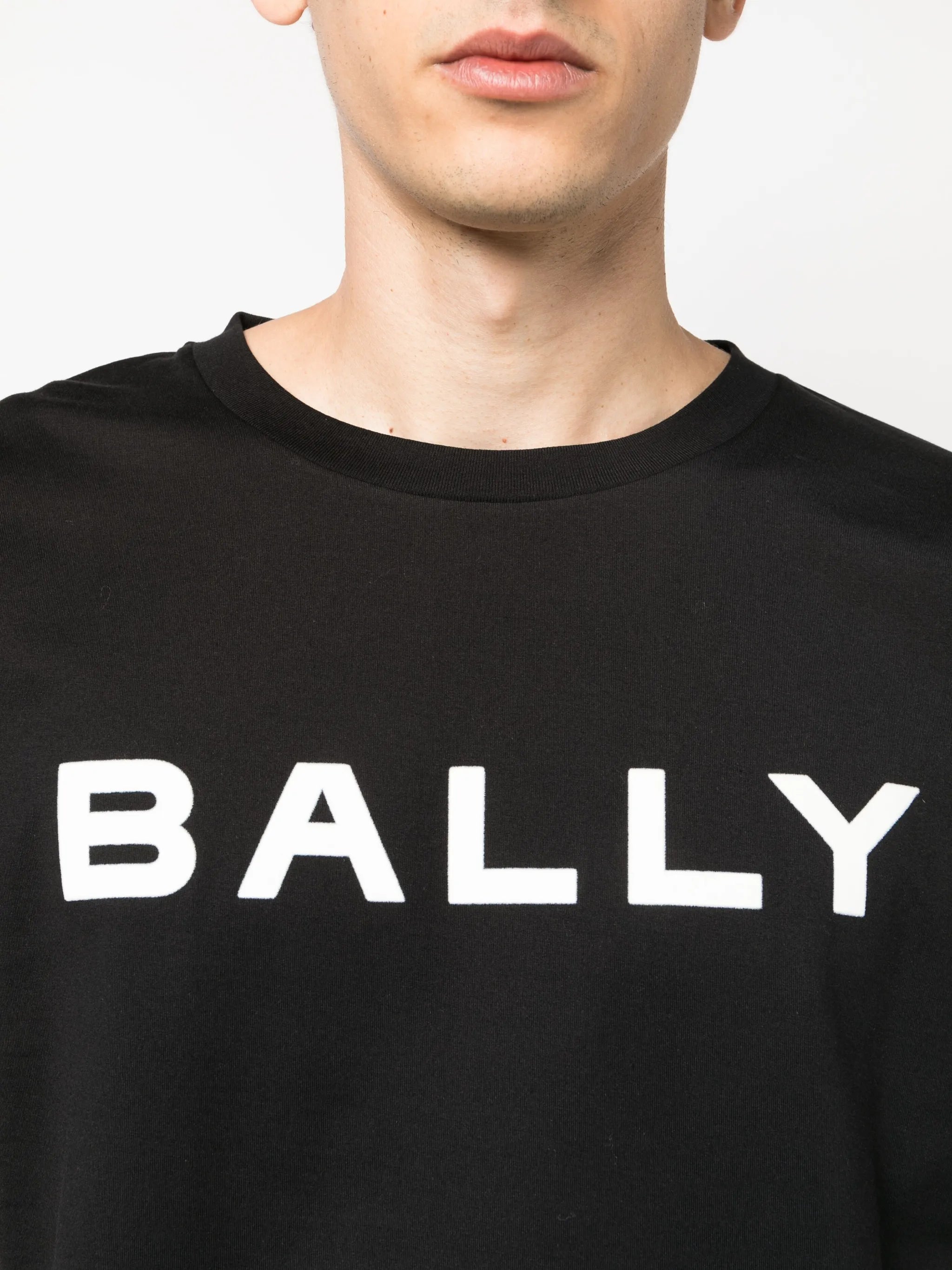 logo-print organic cotton T-shirt