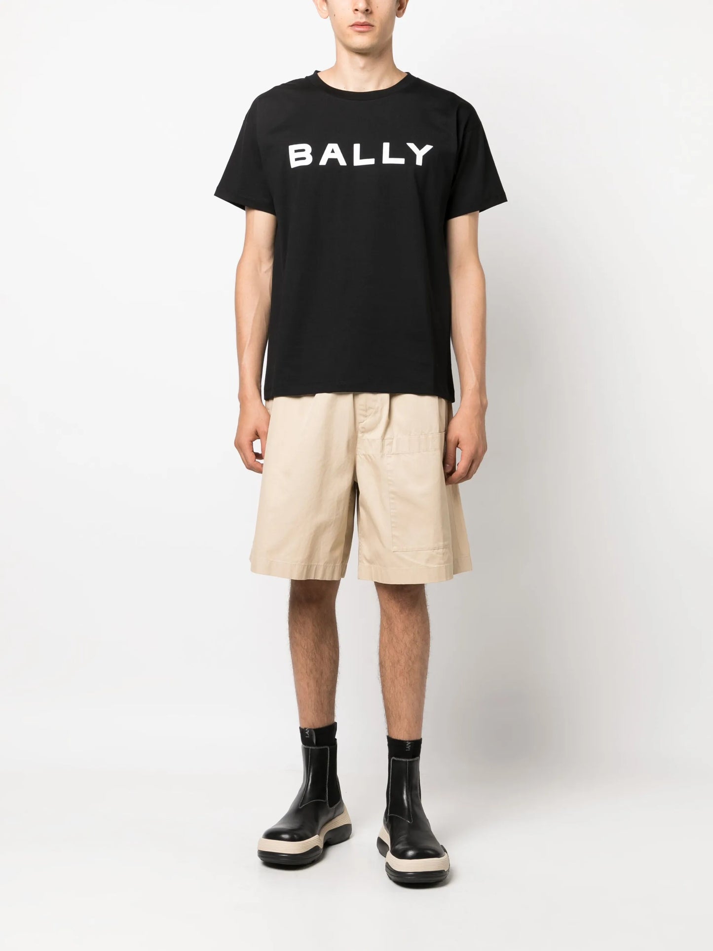 logo-print organic cotton T-shirt