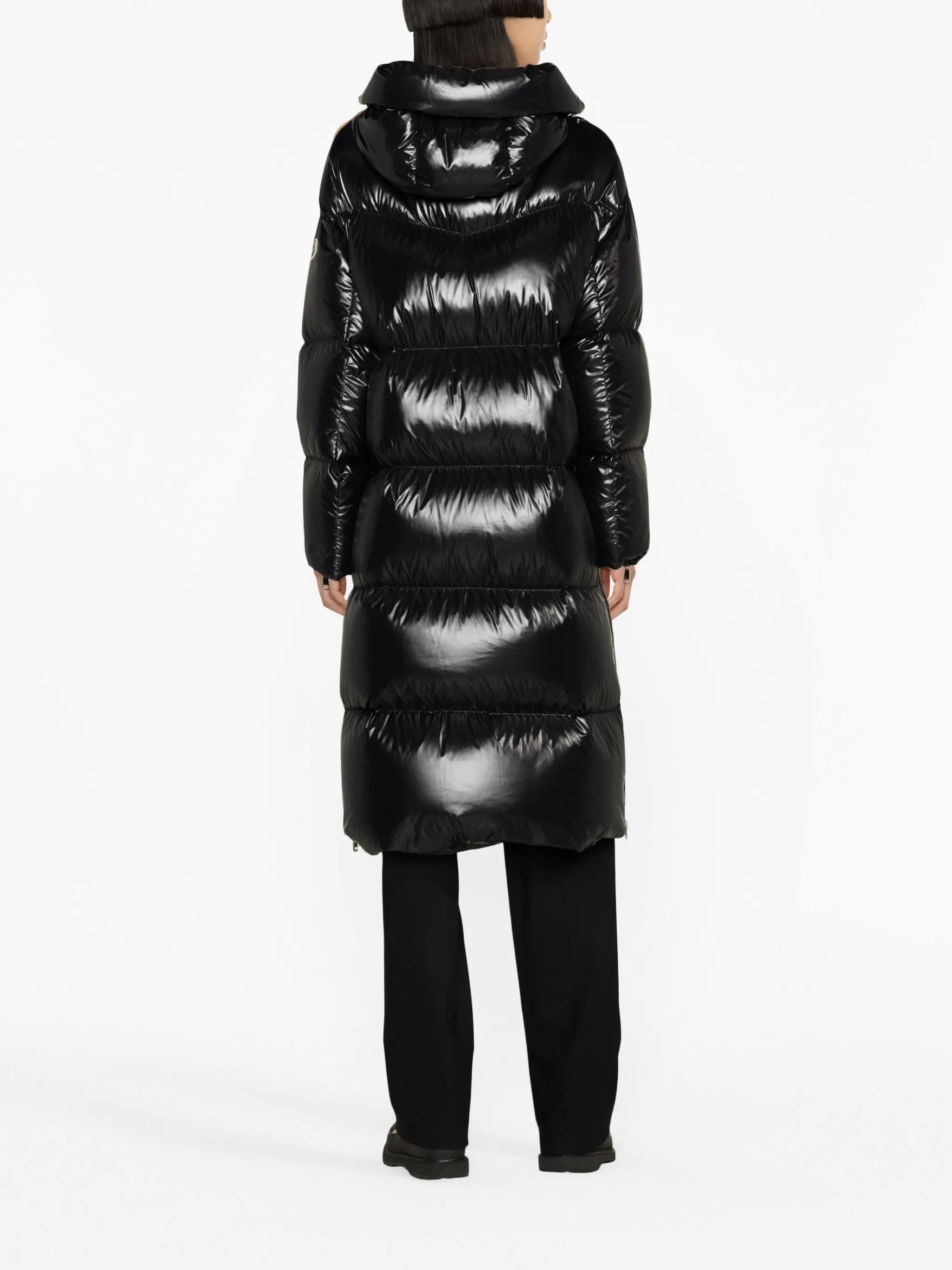 long down hooded jacket