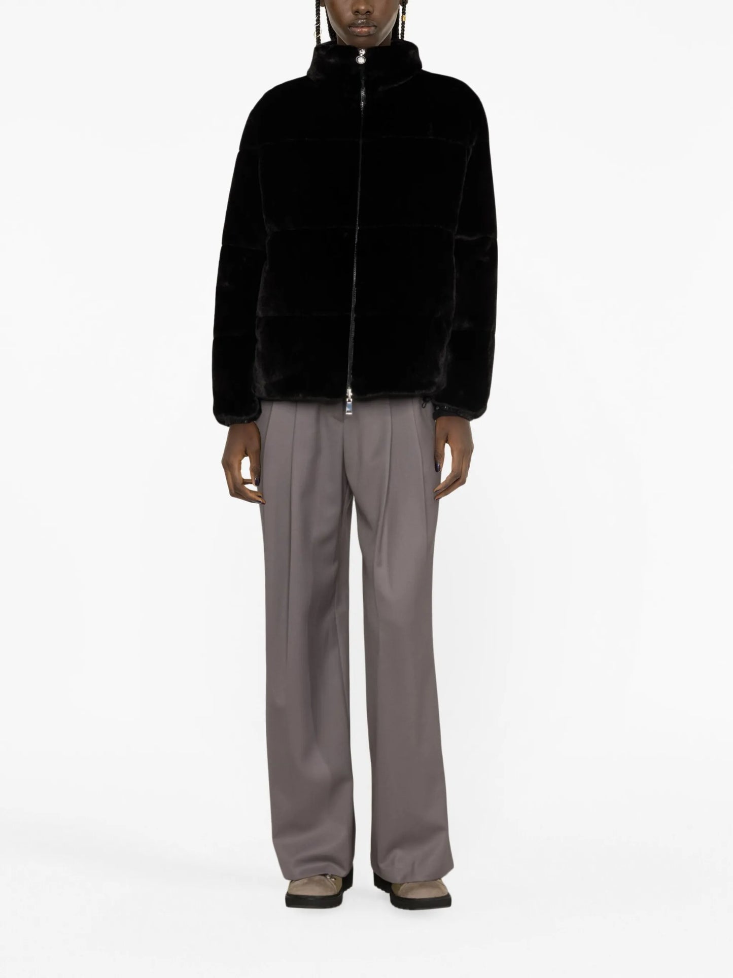 Pluvier faux-fur jacket