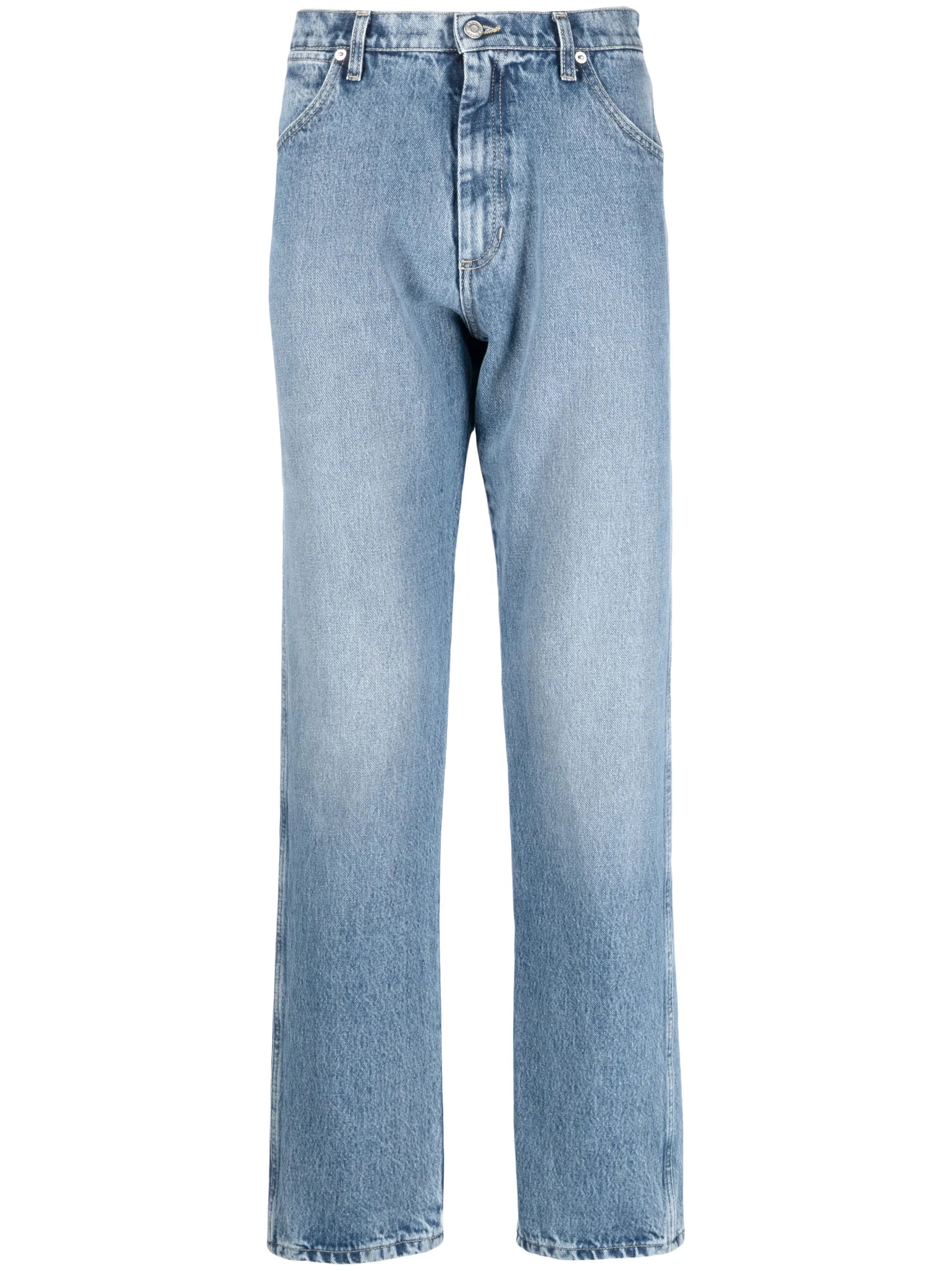straight-leg jeans