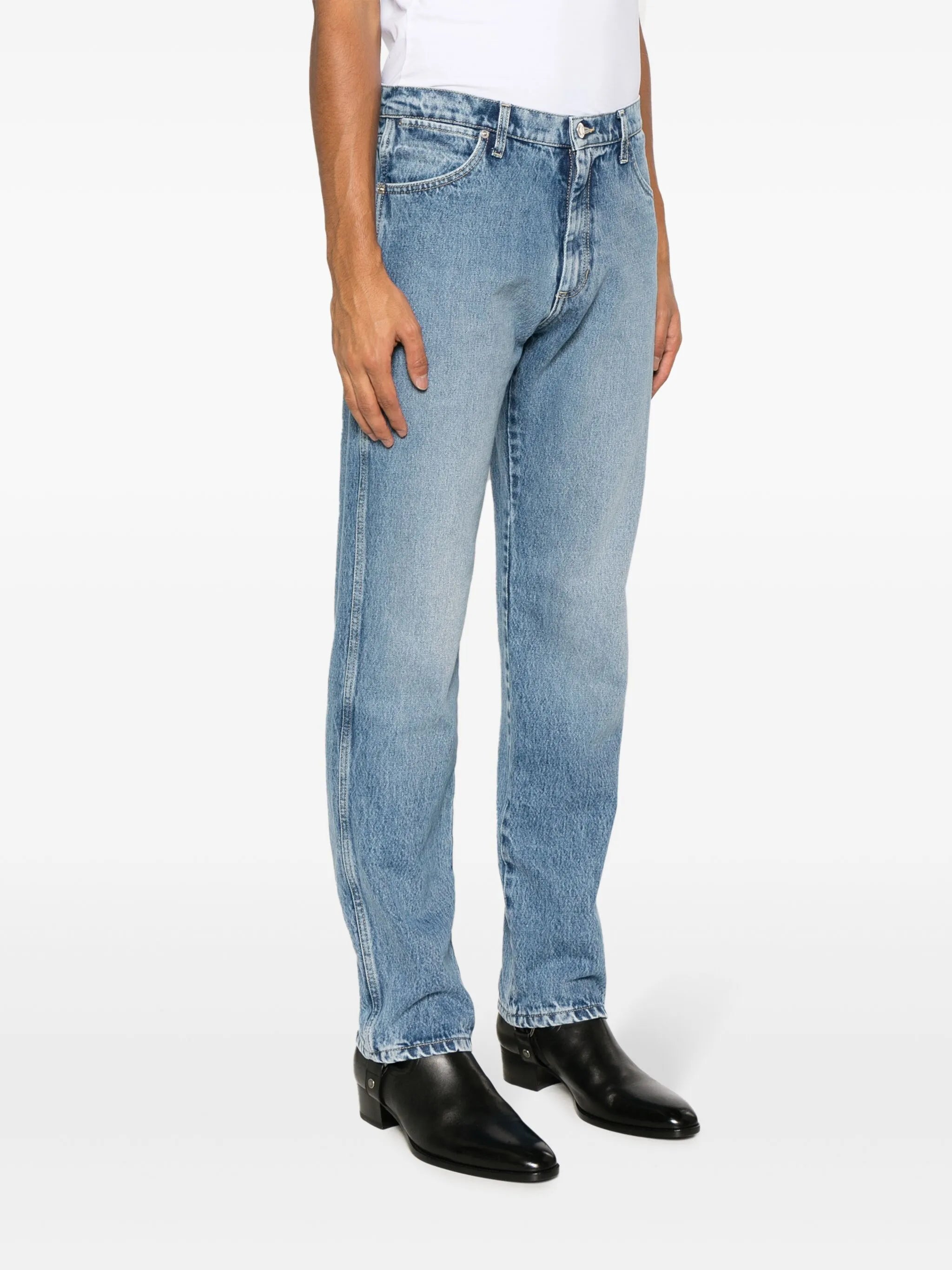 straight-leg jeans