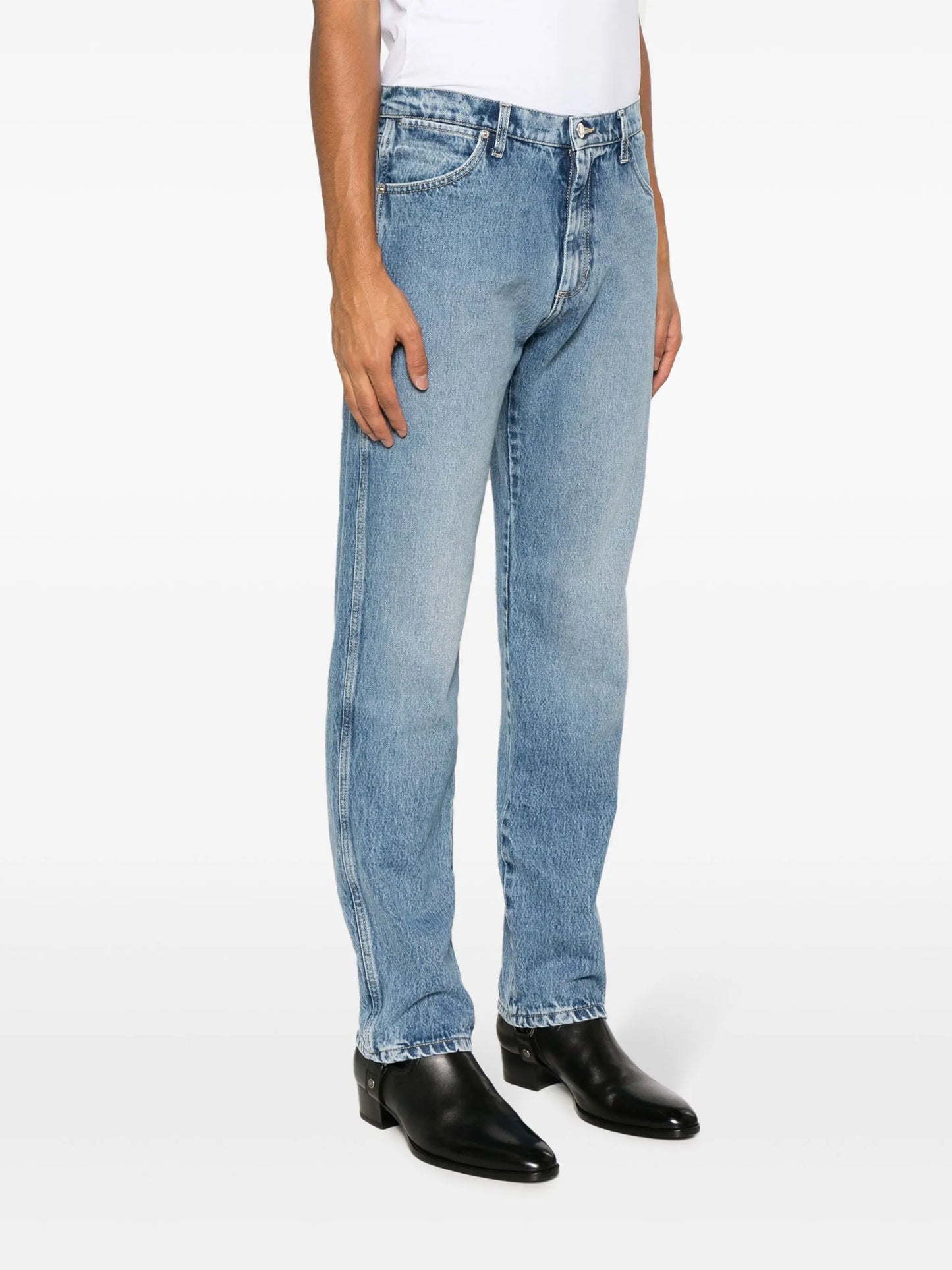 straight-leg jeans