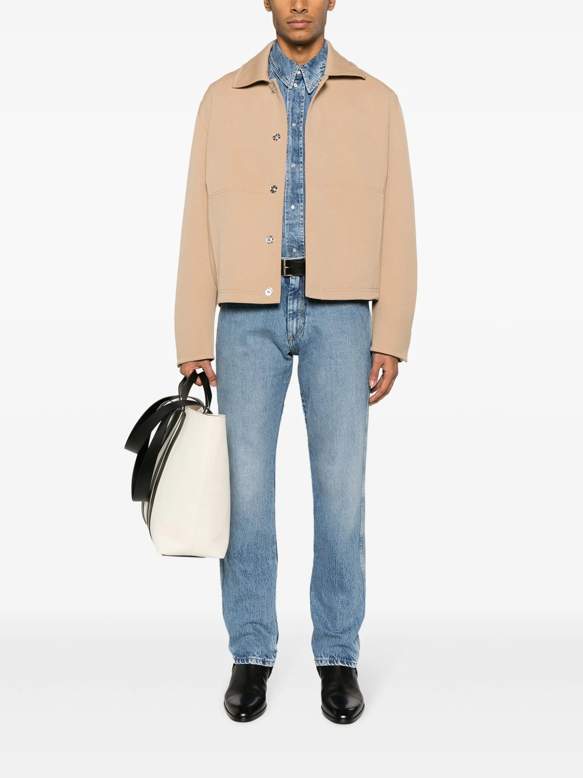 straight-leg jeans